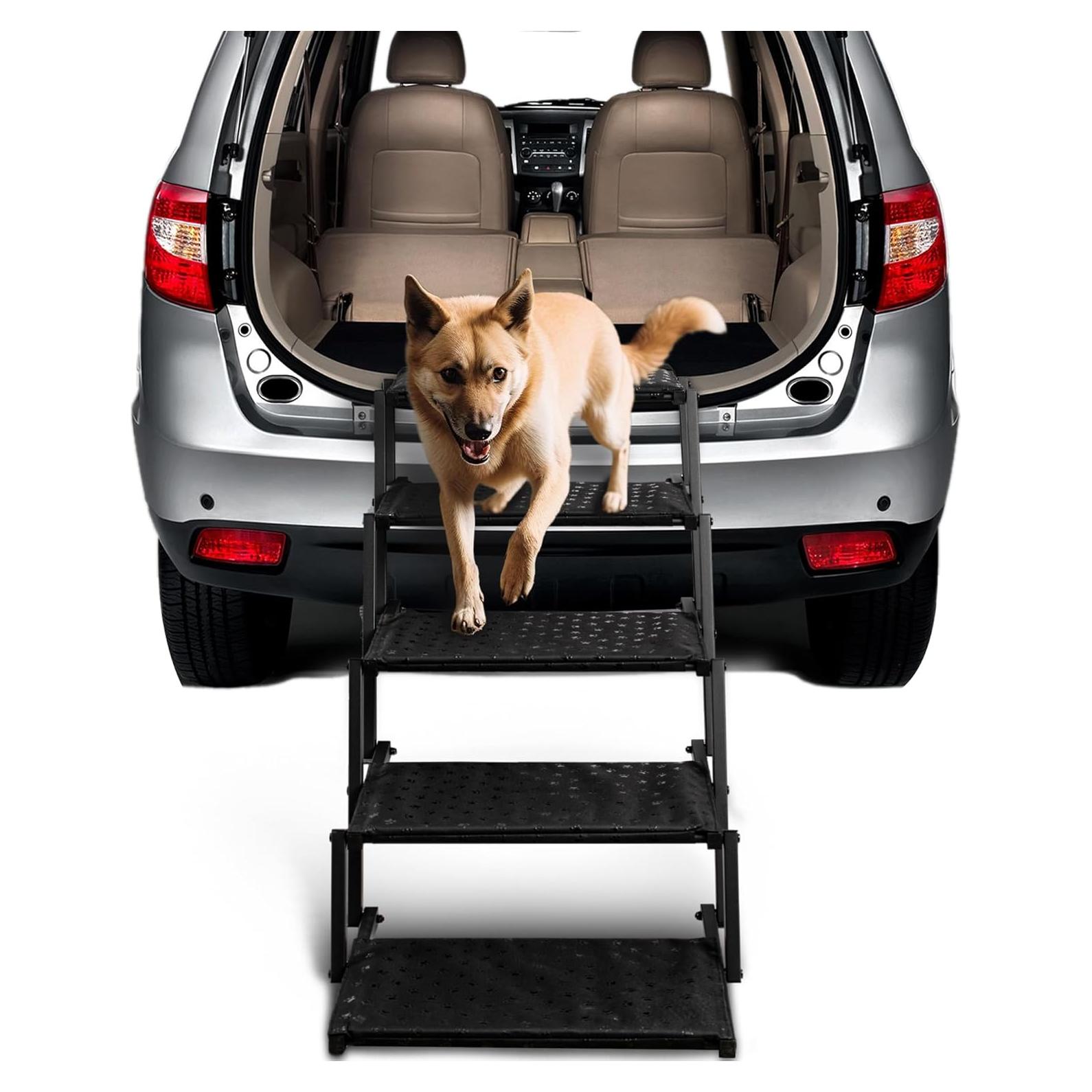 Escalera Plegable para Perros Heeyoo - Soporta 90 Kg, Antideslizante