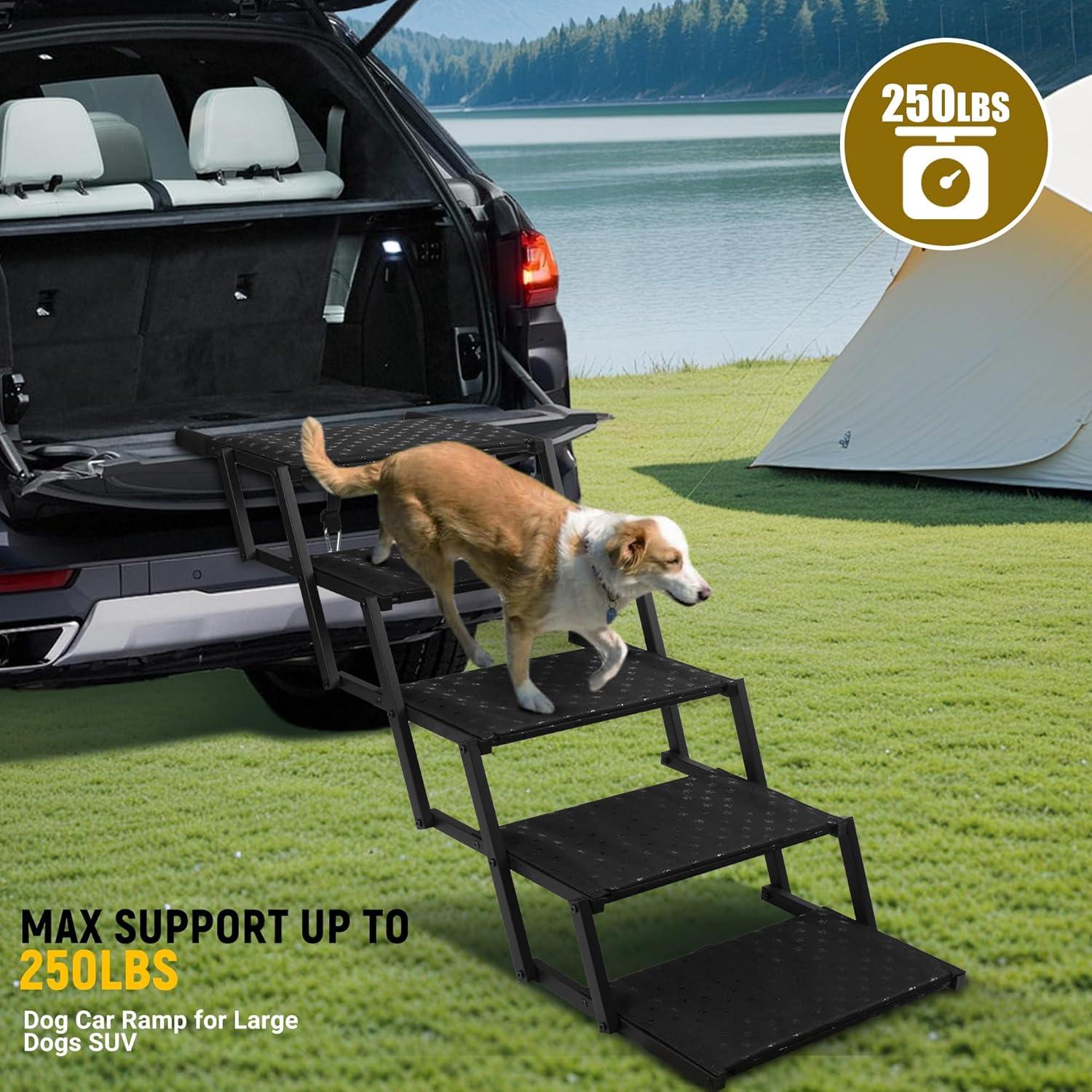 Escalera Plegable para Perros Heeyoo - Soporta 90 Kg, Antideslizante