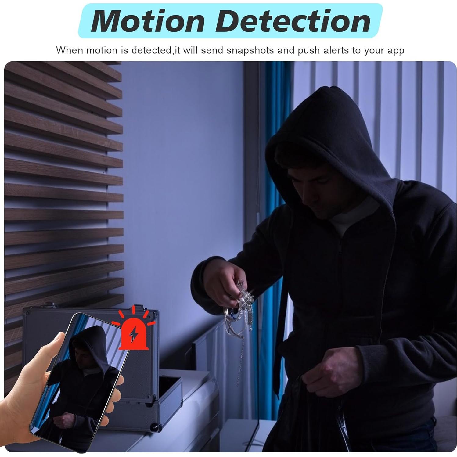 Reloj Cámara Oculta Lian.Ripple HD 1080P Wi-Fi para Seguridad