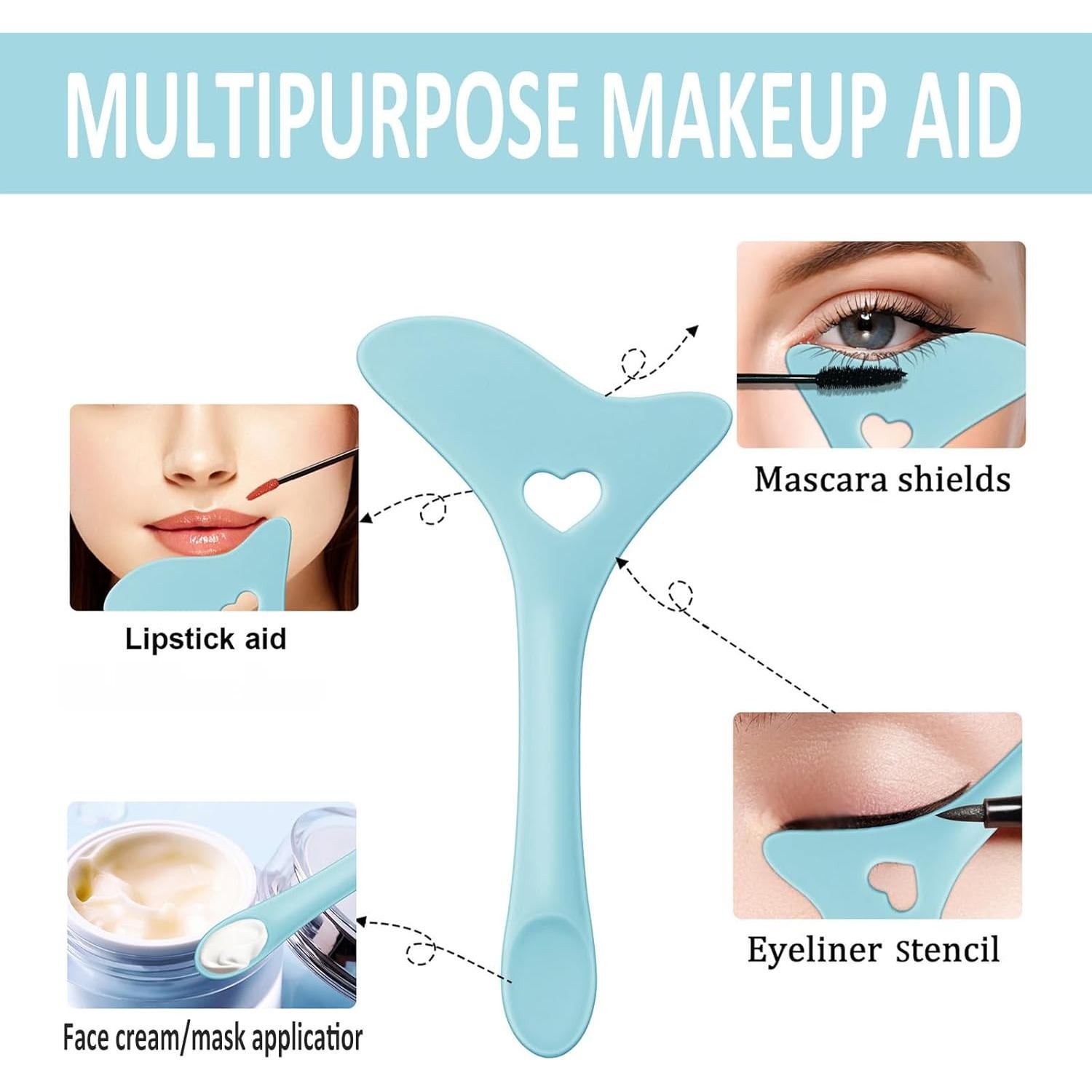 Plantillas de Eyeliner Reutilizables SUMEITANG Azul 2 Pcs