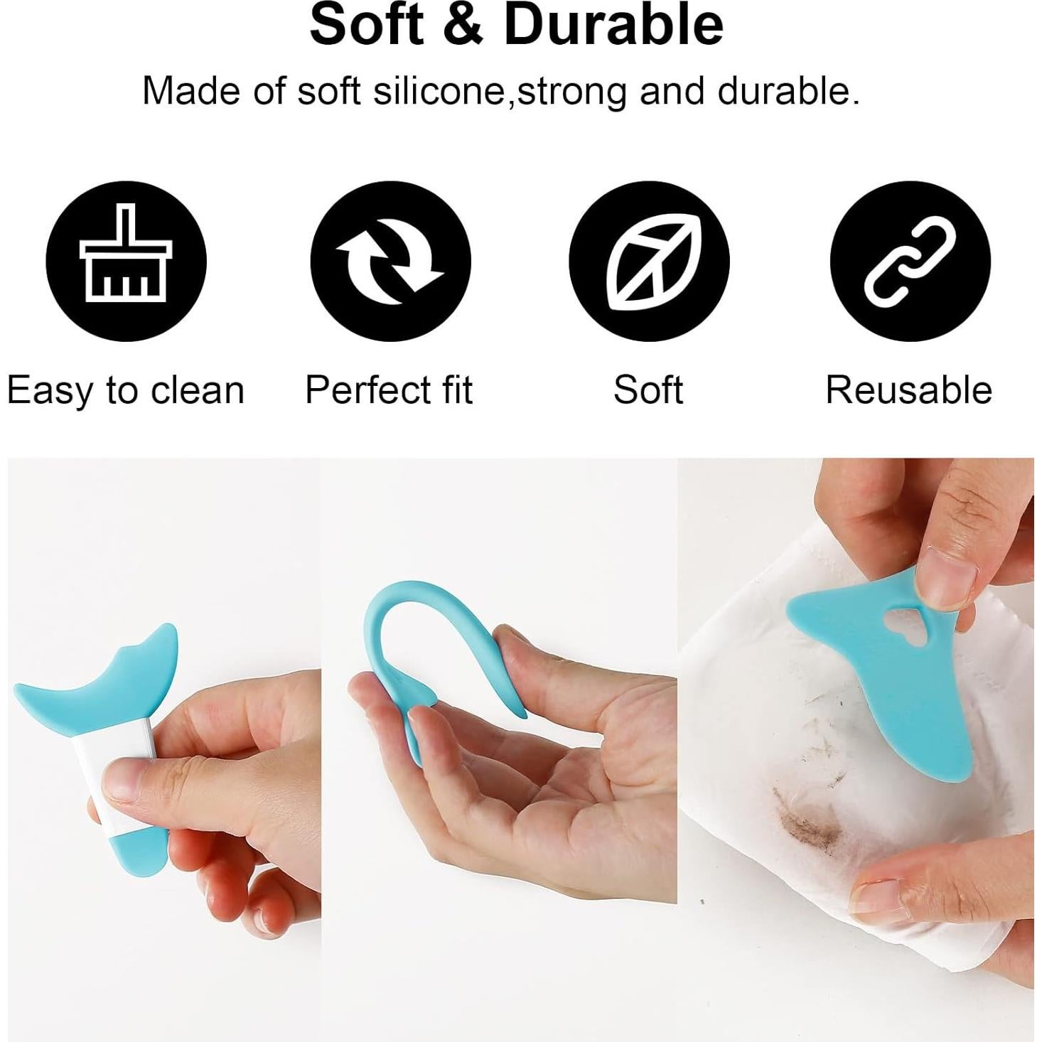 Plantillas de Eyeliner Reutilizables de Silicona SUMEITANG - Azul