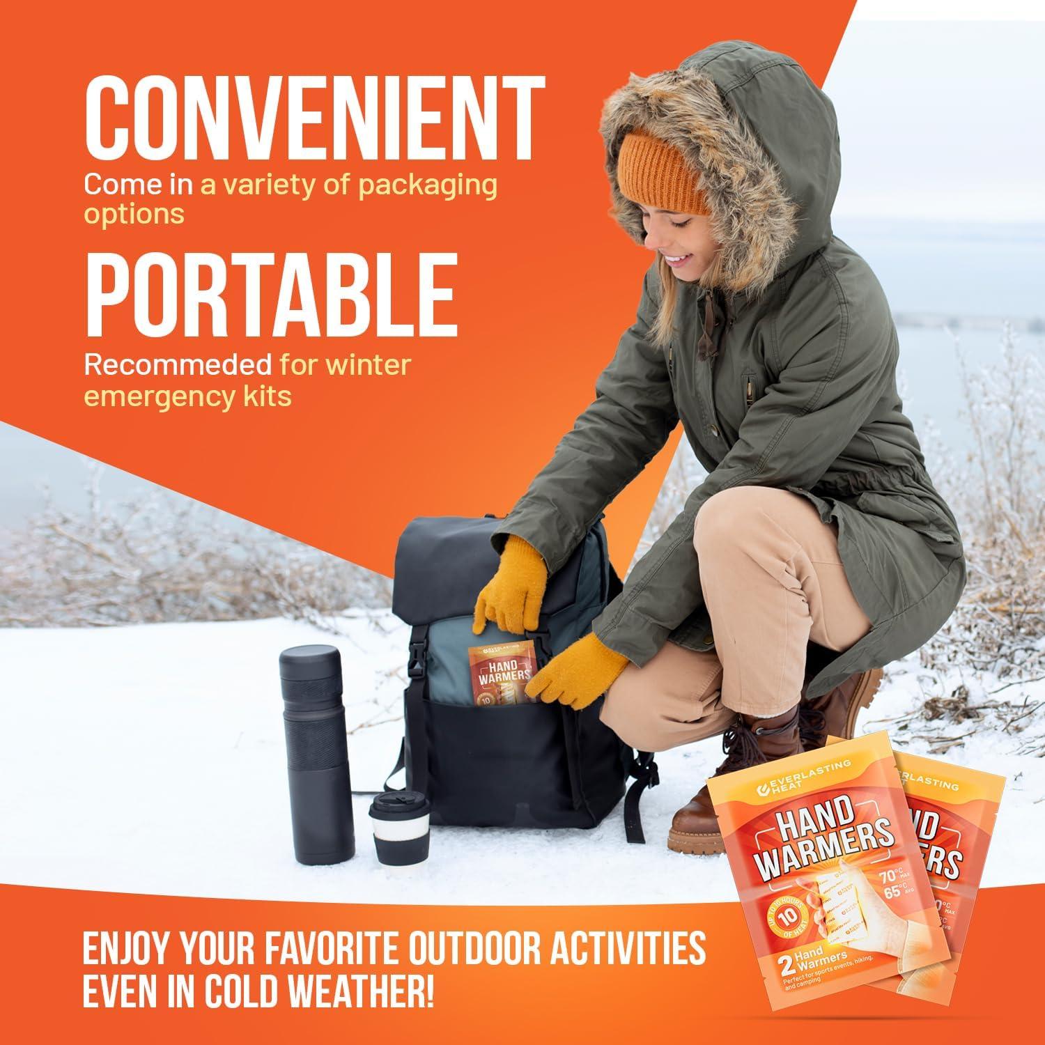 Calentadores de Manos Calor Eterno - 40 Pares Desechables