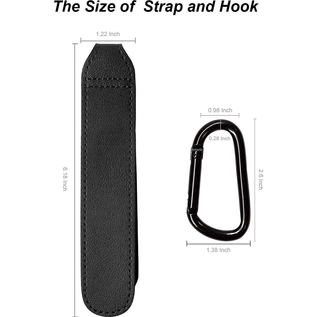 Ganchos para Cochecito de Bebé Ganchos Multipropósito 2 Pcs Negro