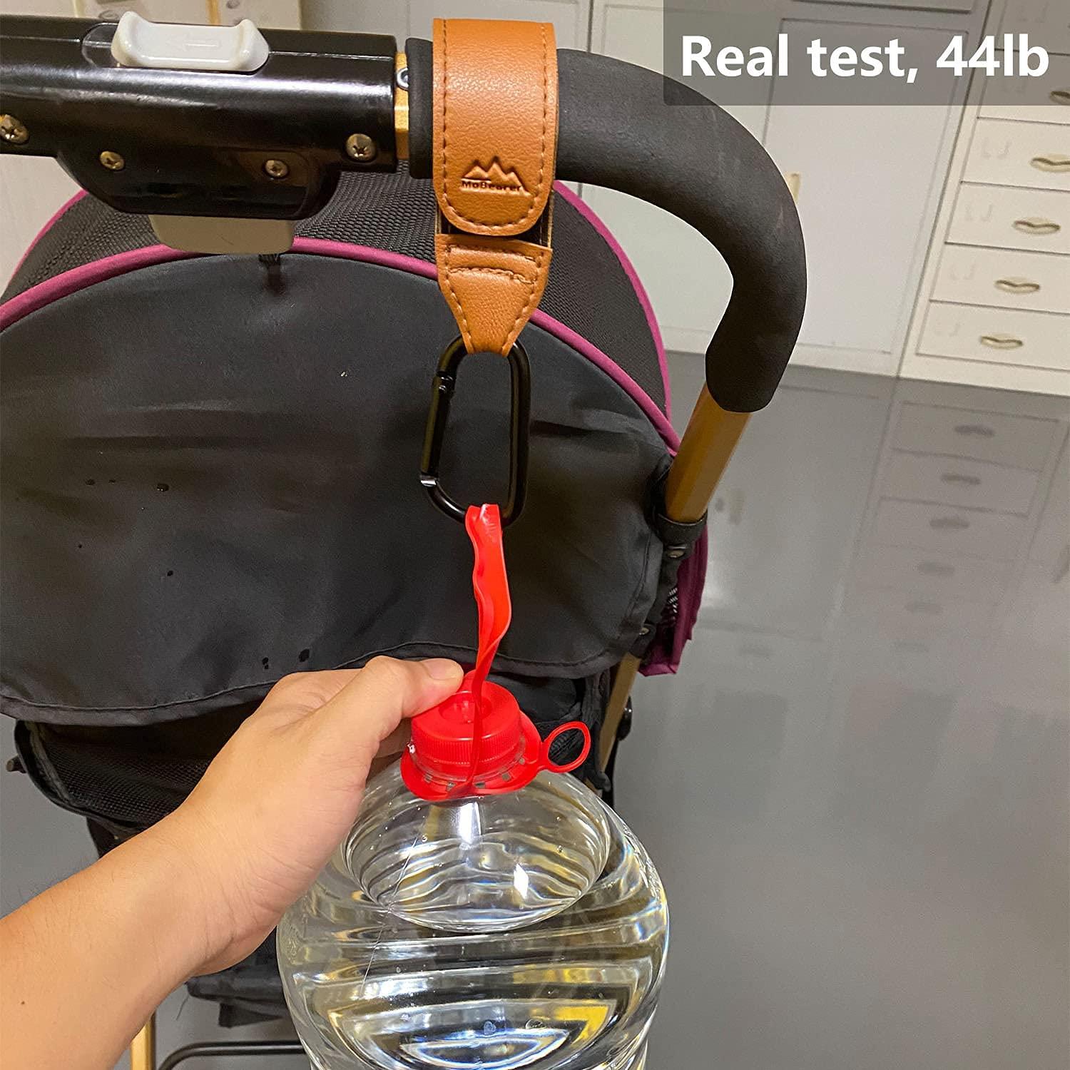 Ganchos para Cochecito de Bebé Ganchos Multipropósito 2 Pcs Negro