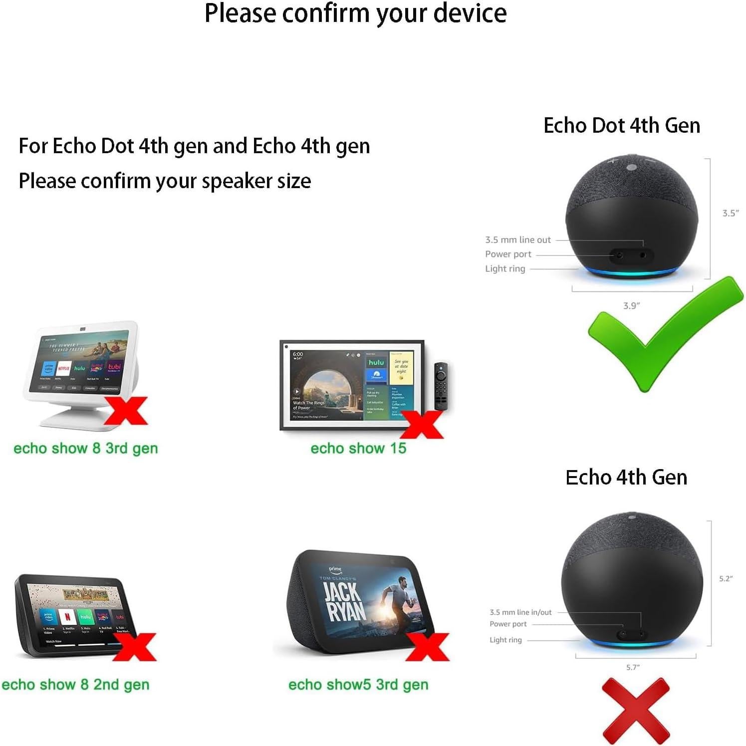 Cable de Alimentación 15W para Alexa Echo Dot y Show 5