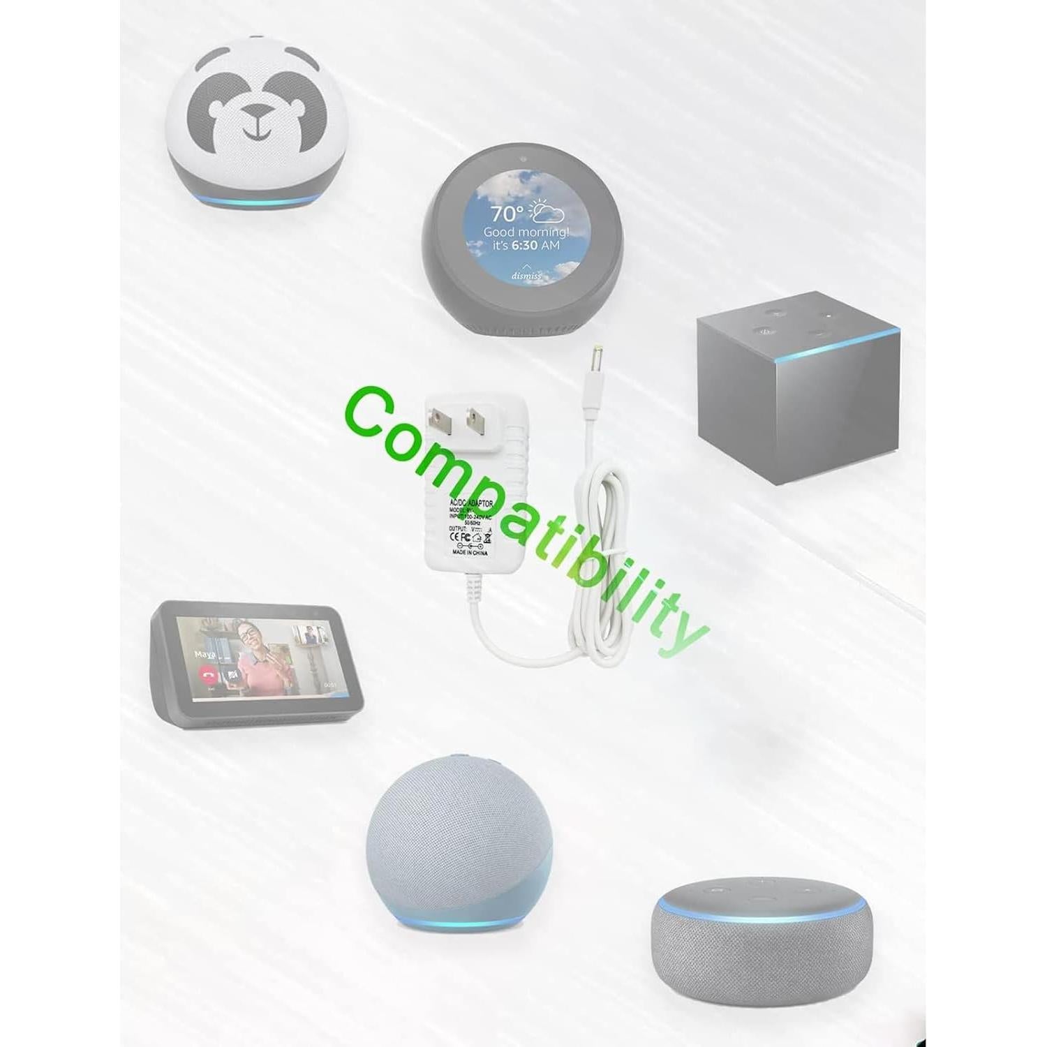 Cable de Alimentación 15W para Alexa Echo Dot y Show 5