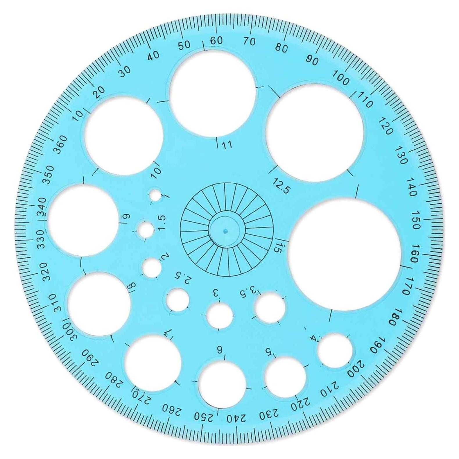 Plantilla de Círculo Plástico ZEYIYER 11.5 cm para Dibujo