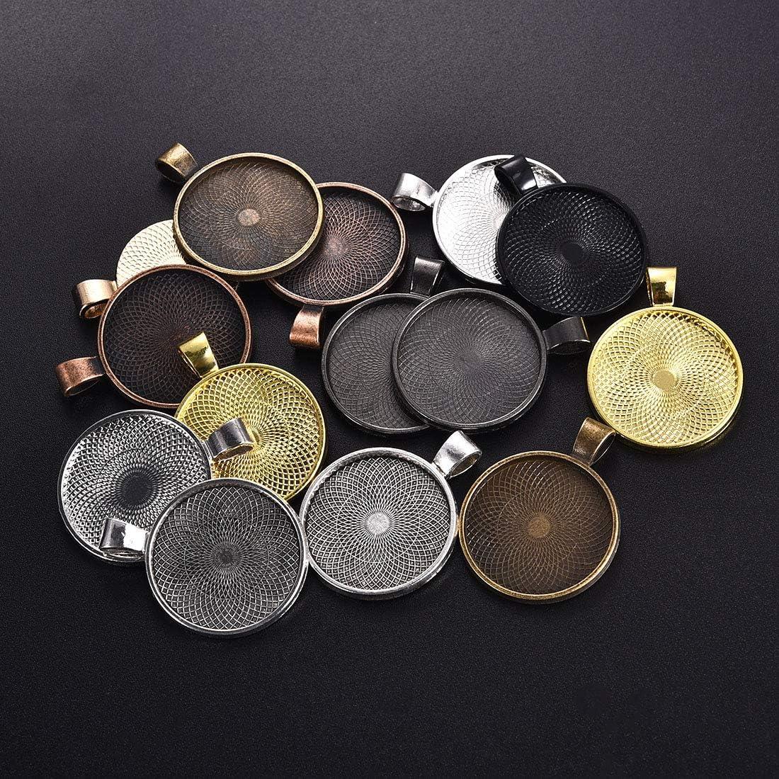 Bandejas de Colgante OBSEDE 80 Pcs con Cúpulas de Vidrio 25 mm