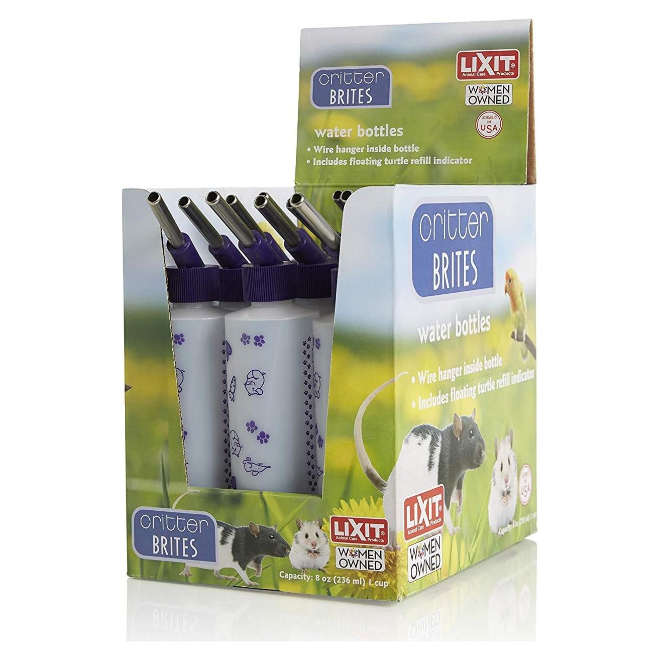 Botellas de Agua Lixit Critter Brites 236.6 ml para Mascotas