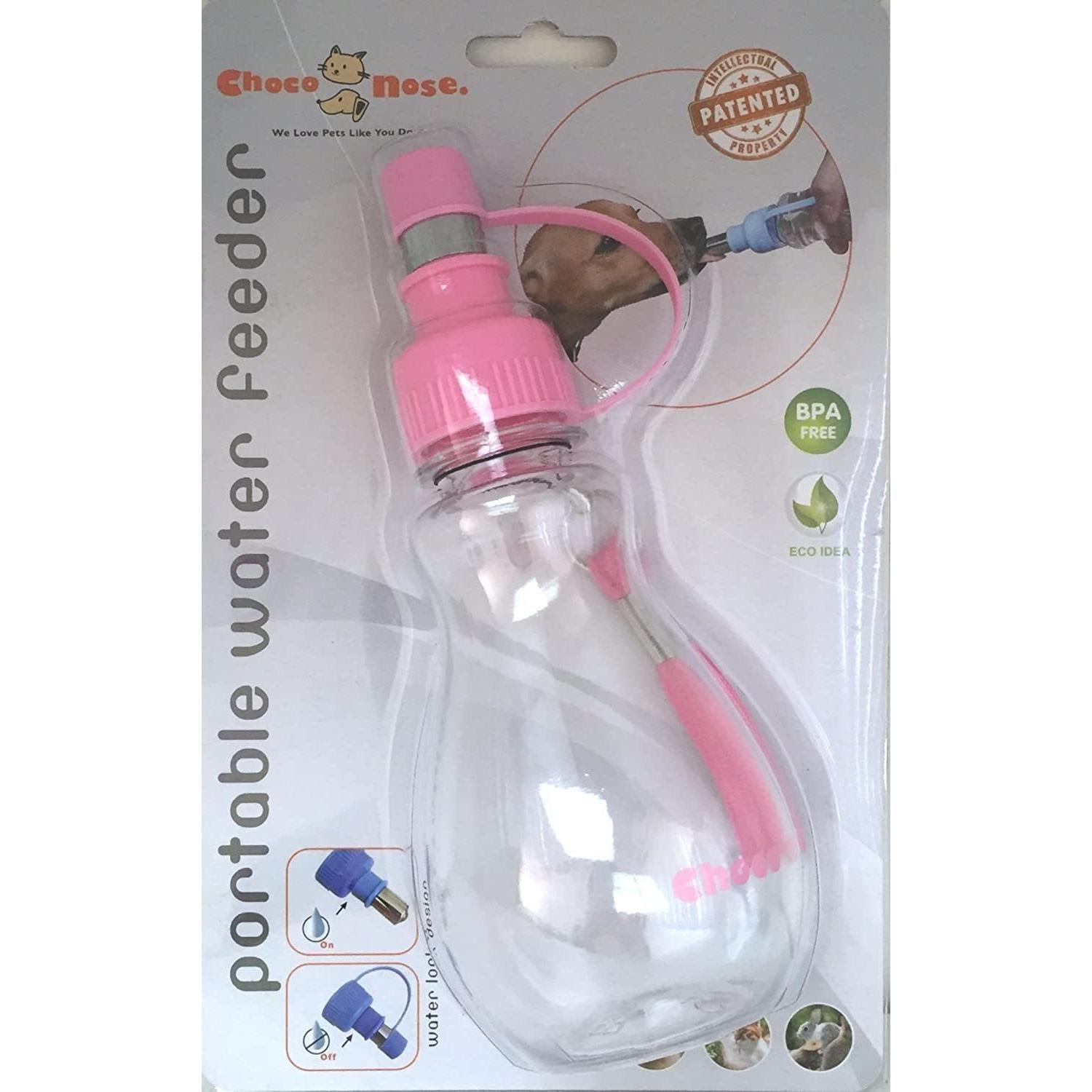 Comedero de Agua Portátil Choco Nose H258 Rosa 0.24L