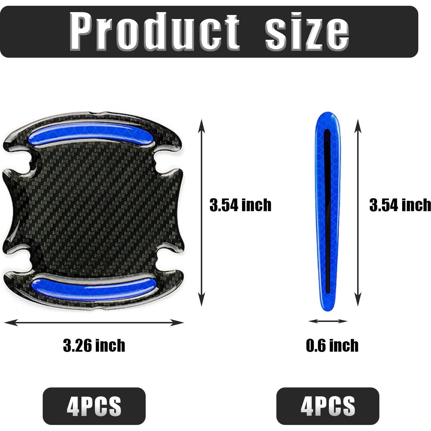 Protector Reflectante para Manija de Puerta de Auto GTZTYZ Azul