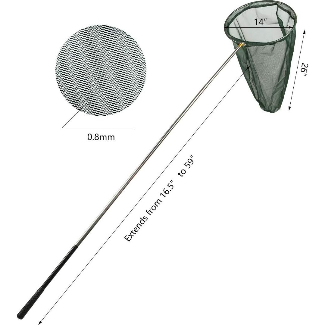 Red Profesional para Insectos RESTCLOUD 73 cm Telescópica Verde