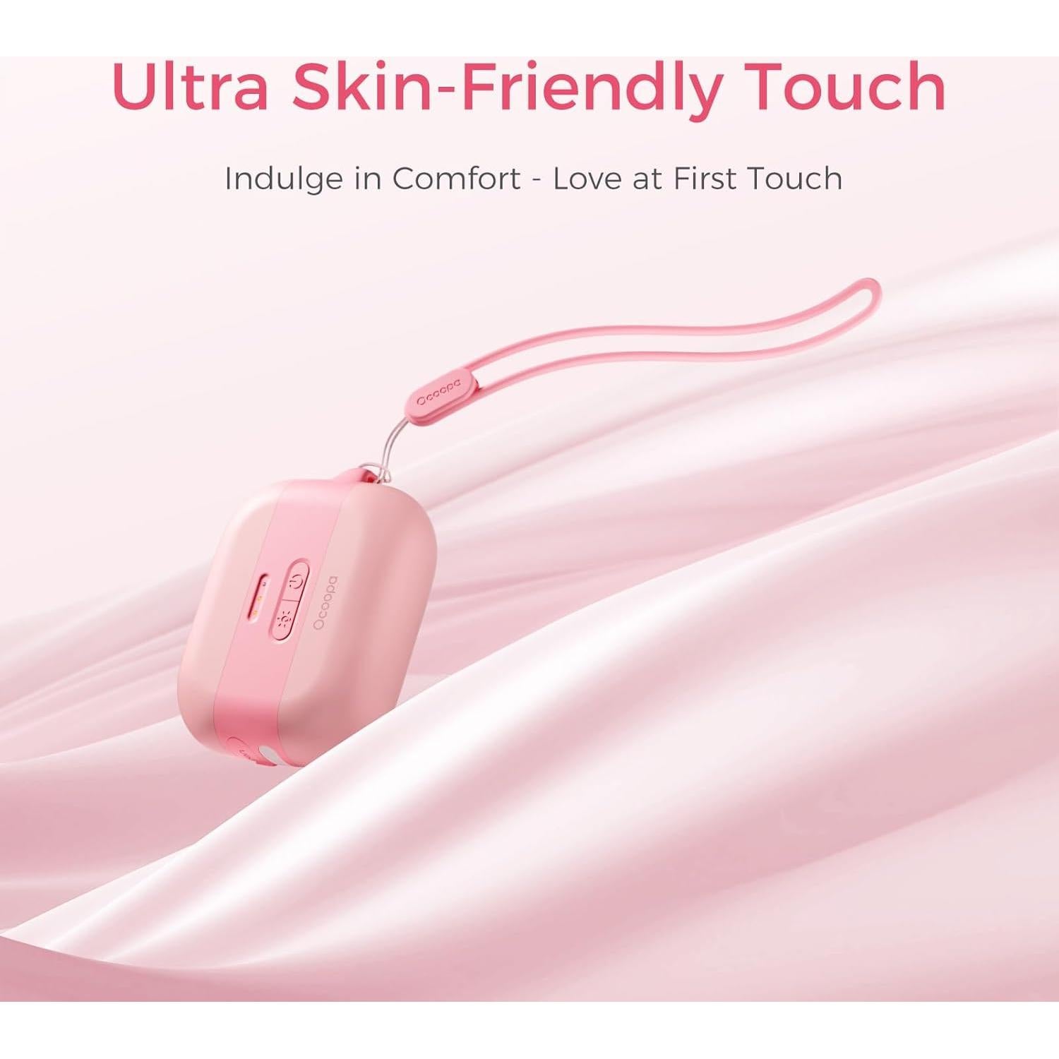 Calentador de Manos Recargable OCOOPA Heatcube Rosa 50°C