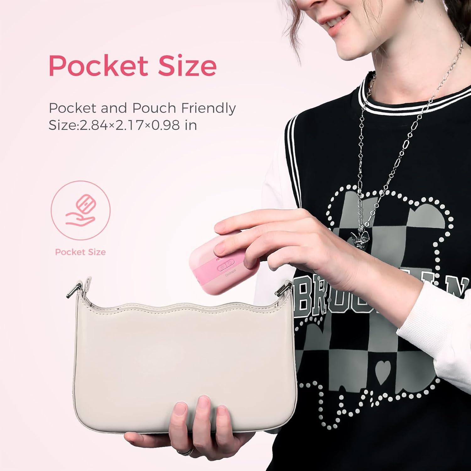 Calentador de Manos Recargable OCOOPA Heatcube Rosa 50°C