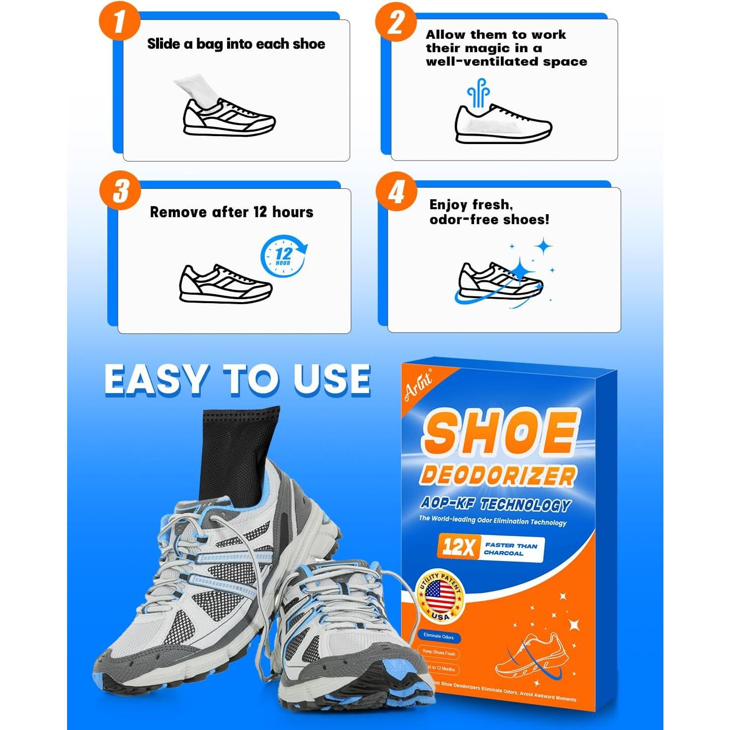 Desodorante para Zapatos Arint - Eliminador de Olores 24 Meses