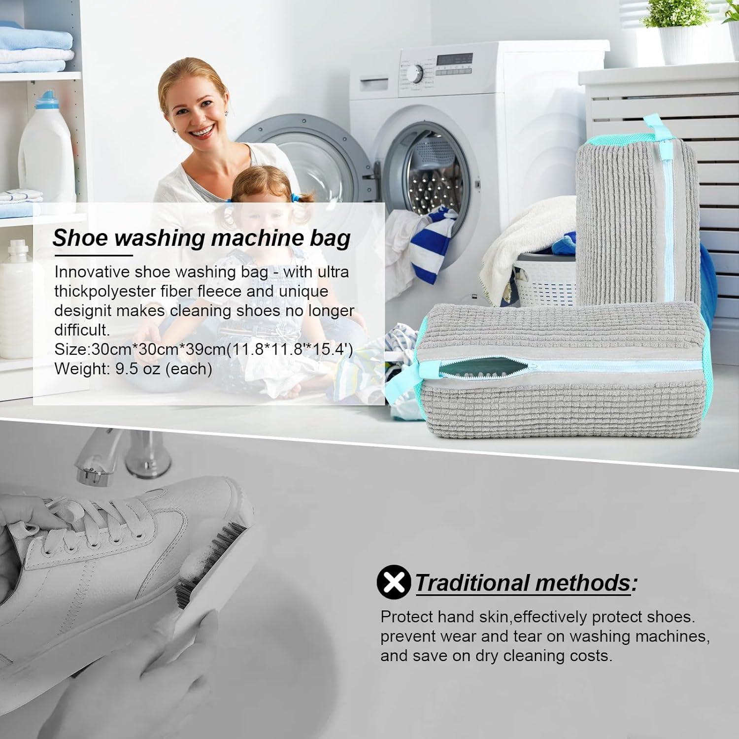 Bolsa de Lavado de Zapatos TINLOK 2pcs Gris 37.62cm