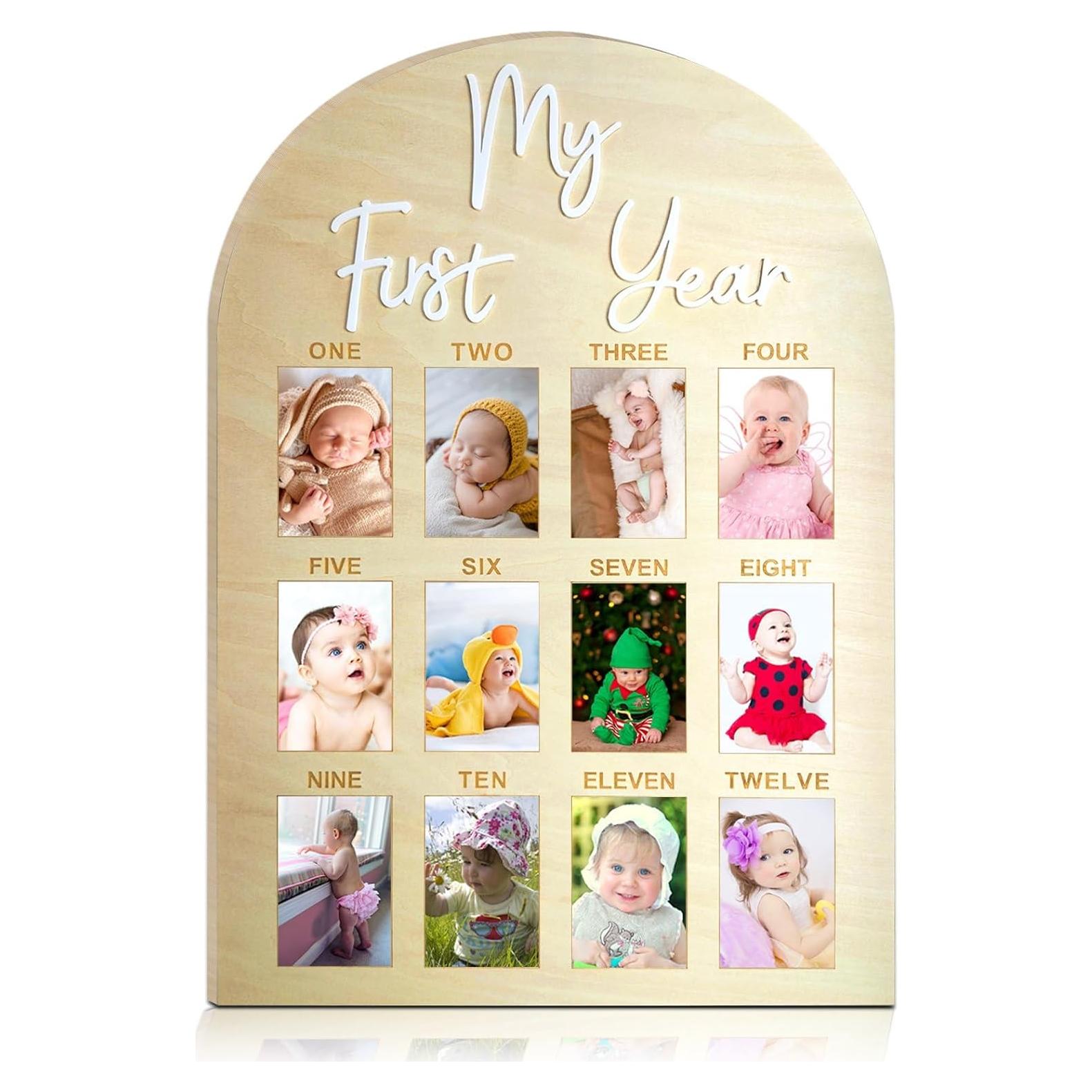 Tablero de Hitos de Cumpleaños Hongpar - Marco de Fotos 43x30.5cm