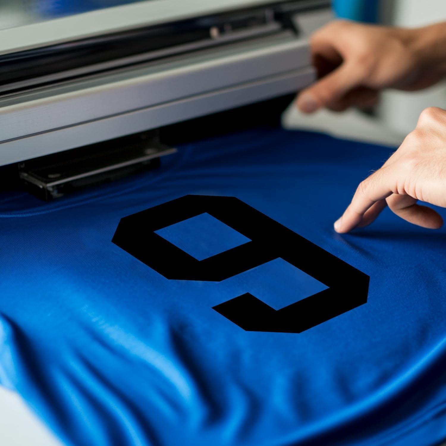 Números de Planchar AXEN 22 Piezas Vinilo 20 cm Negro