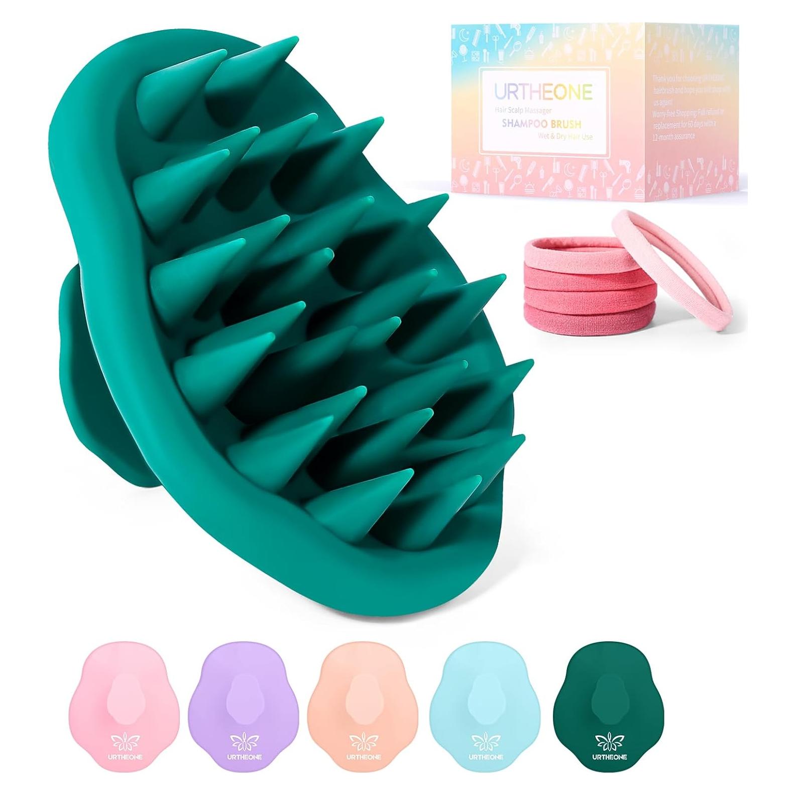 Masajeador de Cuero Cabelludo URTHEONE Silicona Bosque