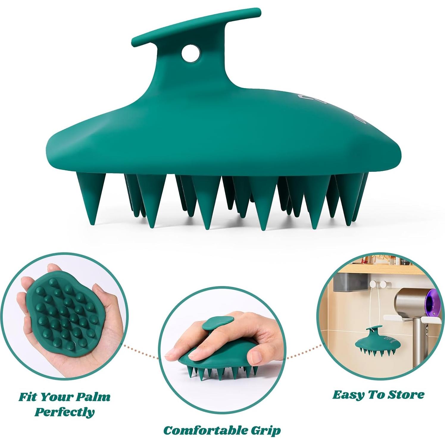 Masajeador de Cuero Cabelludo URTHEONE Silicona Bosque