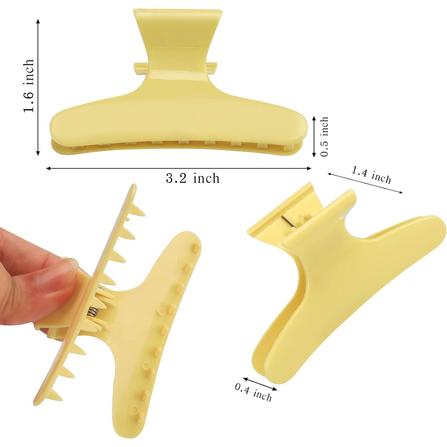 Ondder 12 Clips de Mariposa para Cabello - Antideslizantes y Duraderos