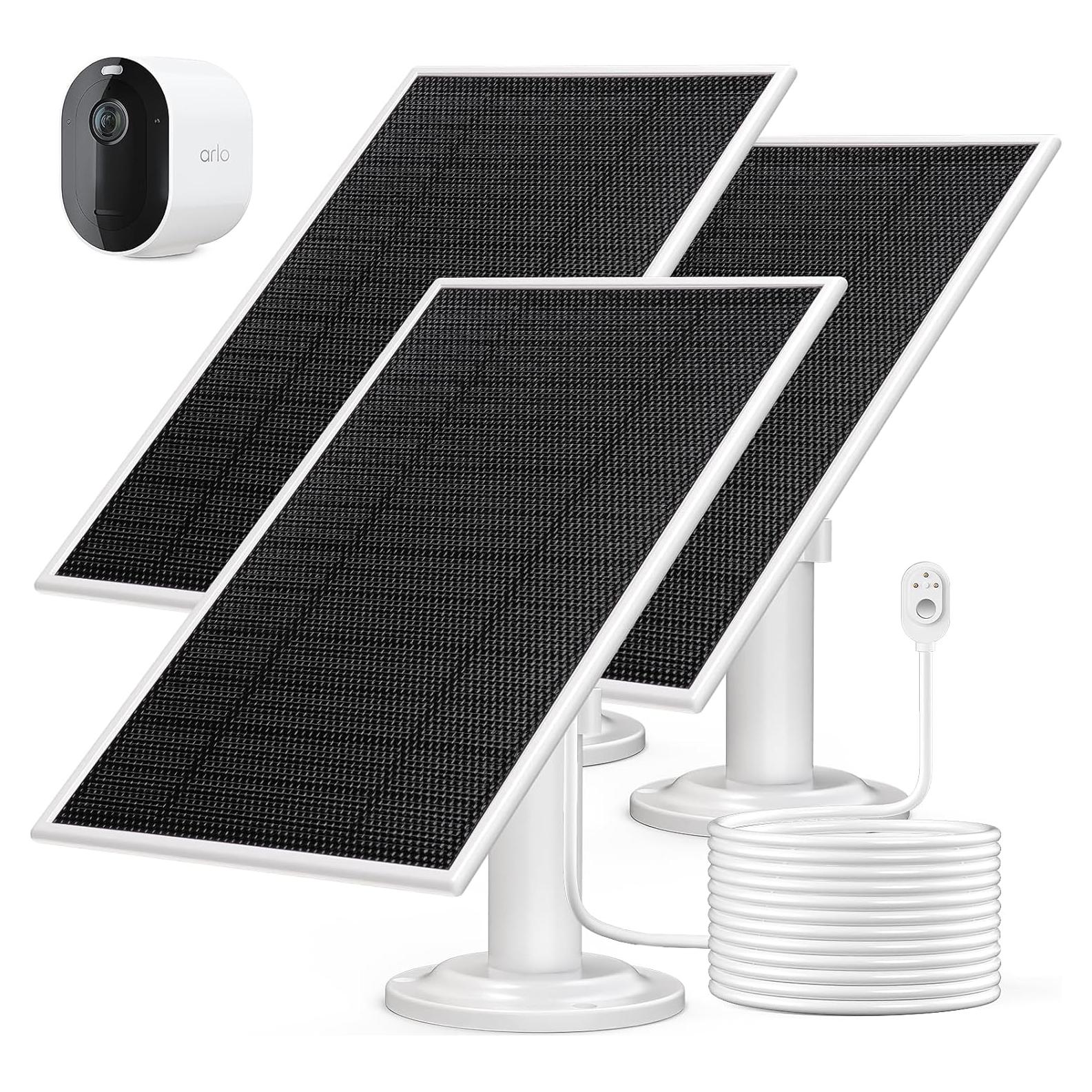 Panel Solar Kagtlta 6V 4.5W para Cámaras Arlo - Paquete de 3