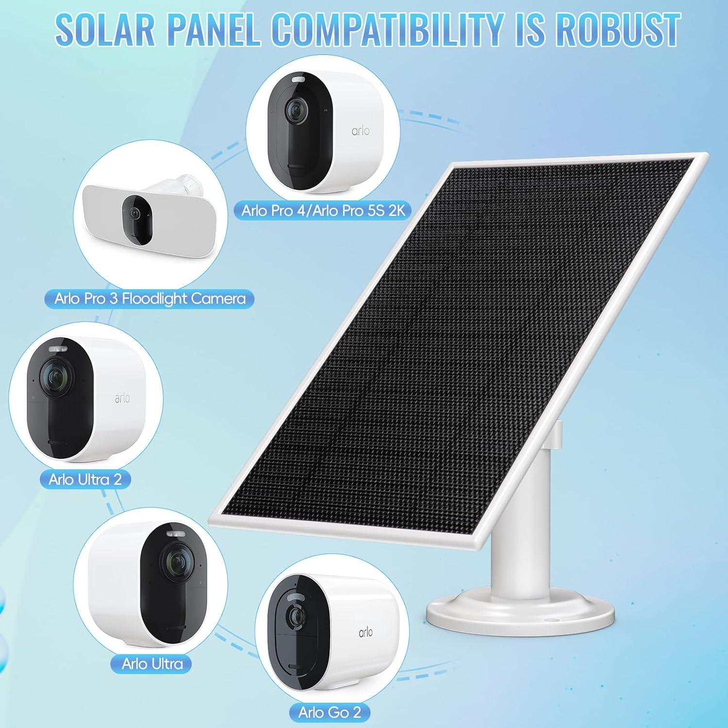 Panel Solar Kagtlta 6V 4.5W para Cámaras Arlo - Paquete de 3