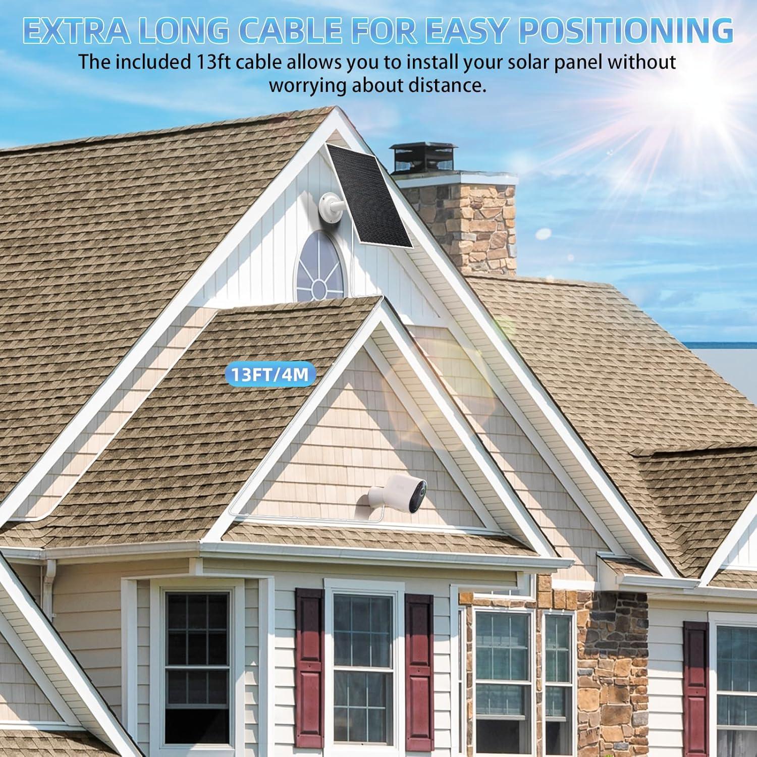 Panel Solar Kagtlta 6V 4.5W para Cámaras Arlo - Paquete de 3