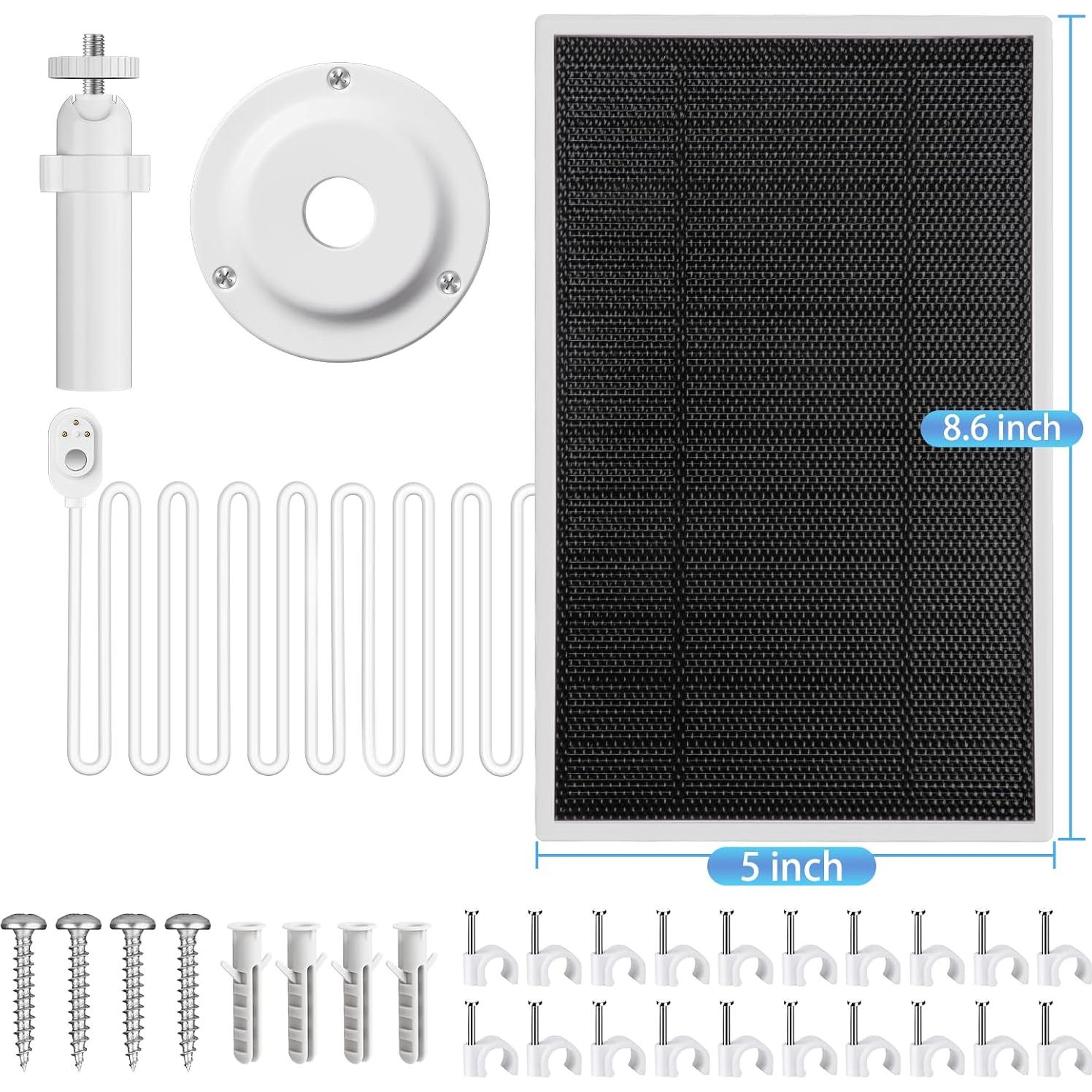 Panel Solar Kagtlta 6V 4.5W para Cámaras Arlo - Paquete de 3