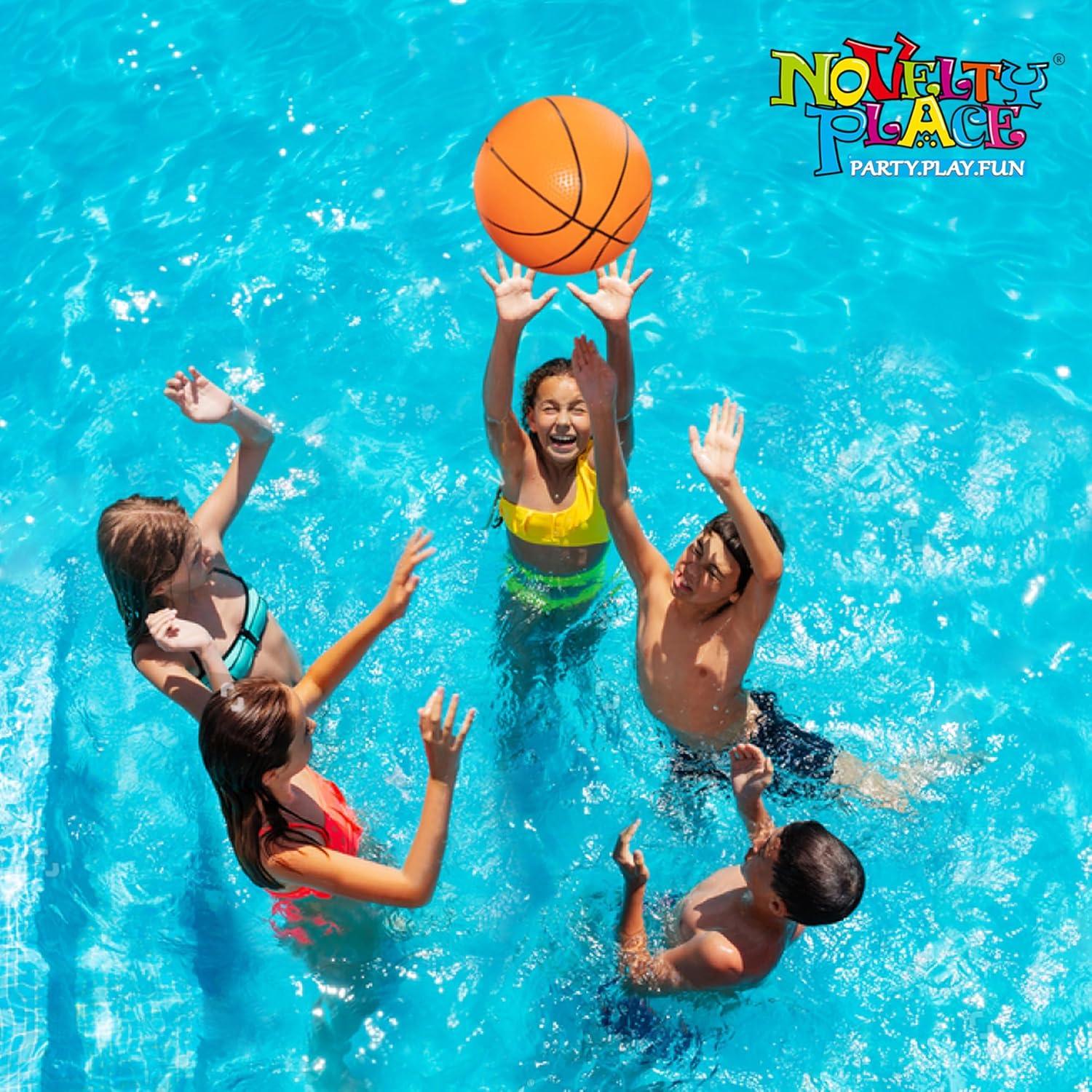 Pelotas de Baloncesto Inflables Novelty Place - Paquete de 3, 30 cm