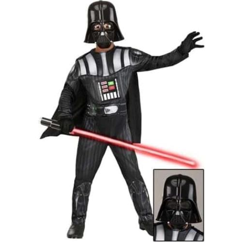 Disfraz Darth Vader Iluminado para Niños - Mono Acolchado con Capa