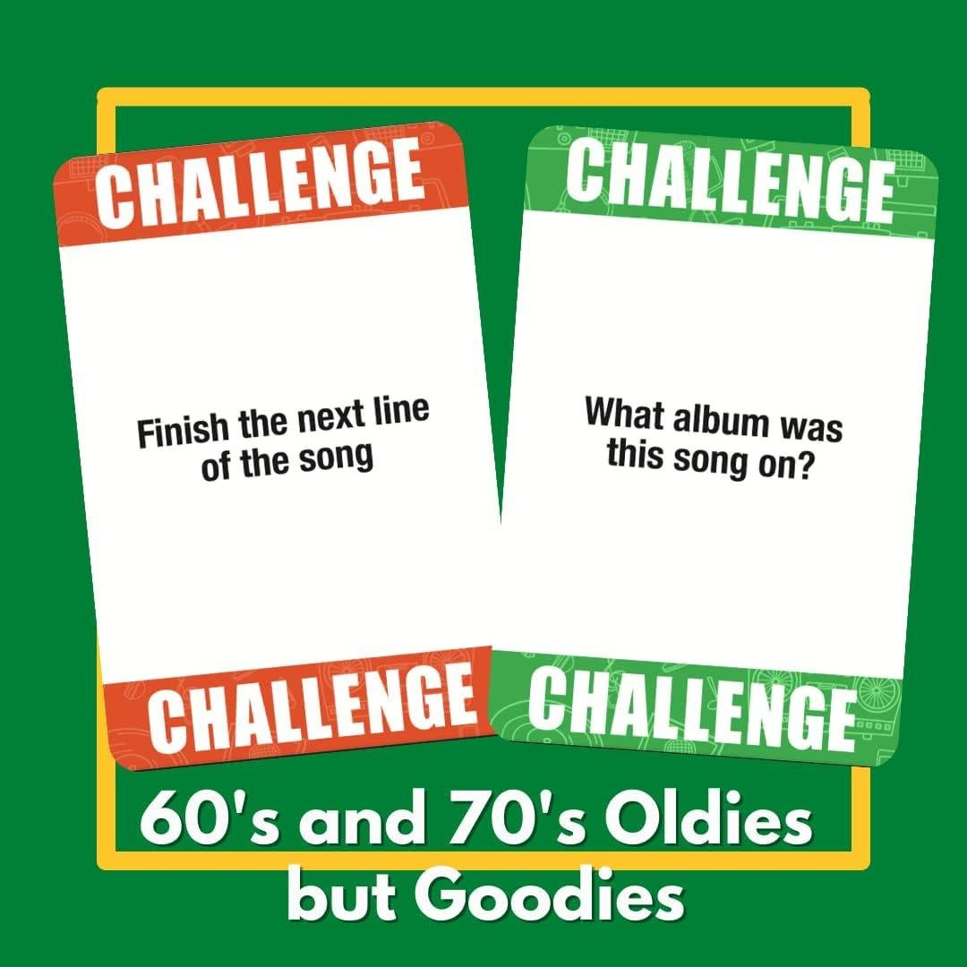 Juego de Cartas de Trivia Musical Lyrically Correct 60s 70s