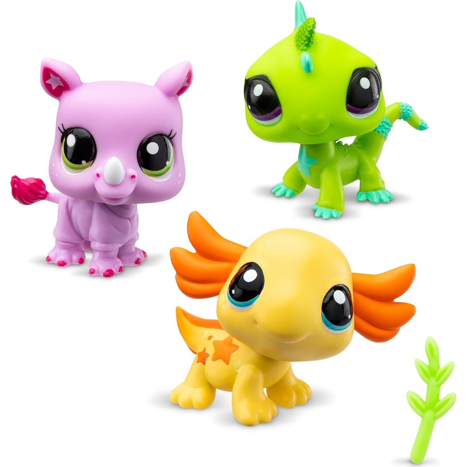 Tubo Trio Mascotas Littlest Pet Shop Vibras Salvajes - 3 Figuras