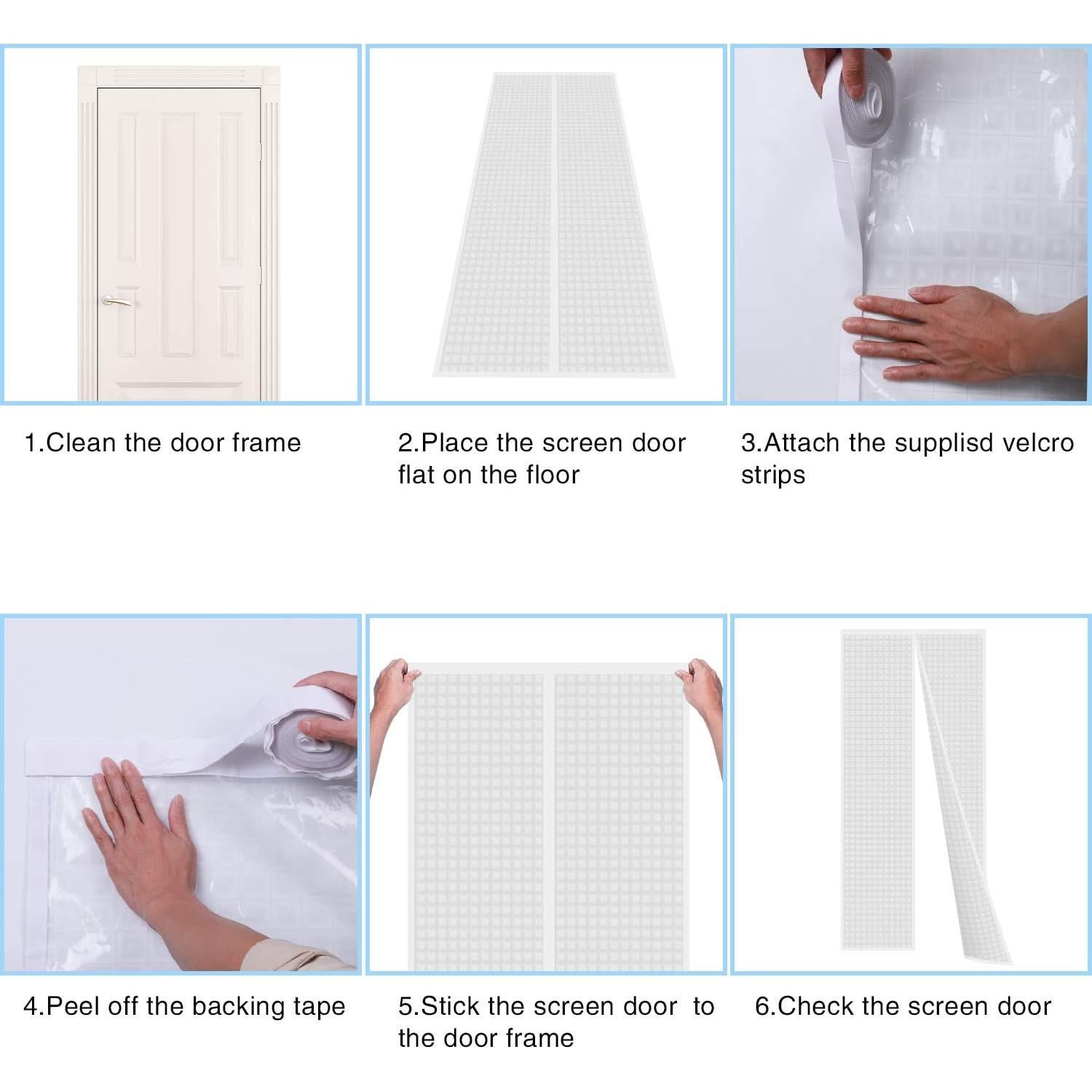 Cortina Aislante Magnética SANJIANKER 86.36x203.2 cm Blanca