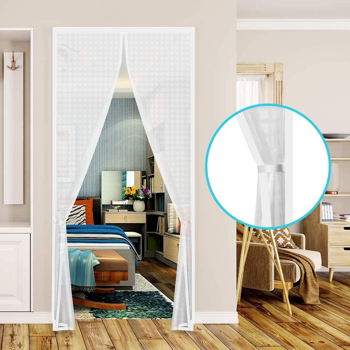 Cortina Aislante Magnética SANJIANKER 86.36x203.2 cm Blanca