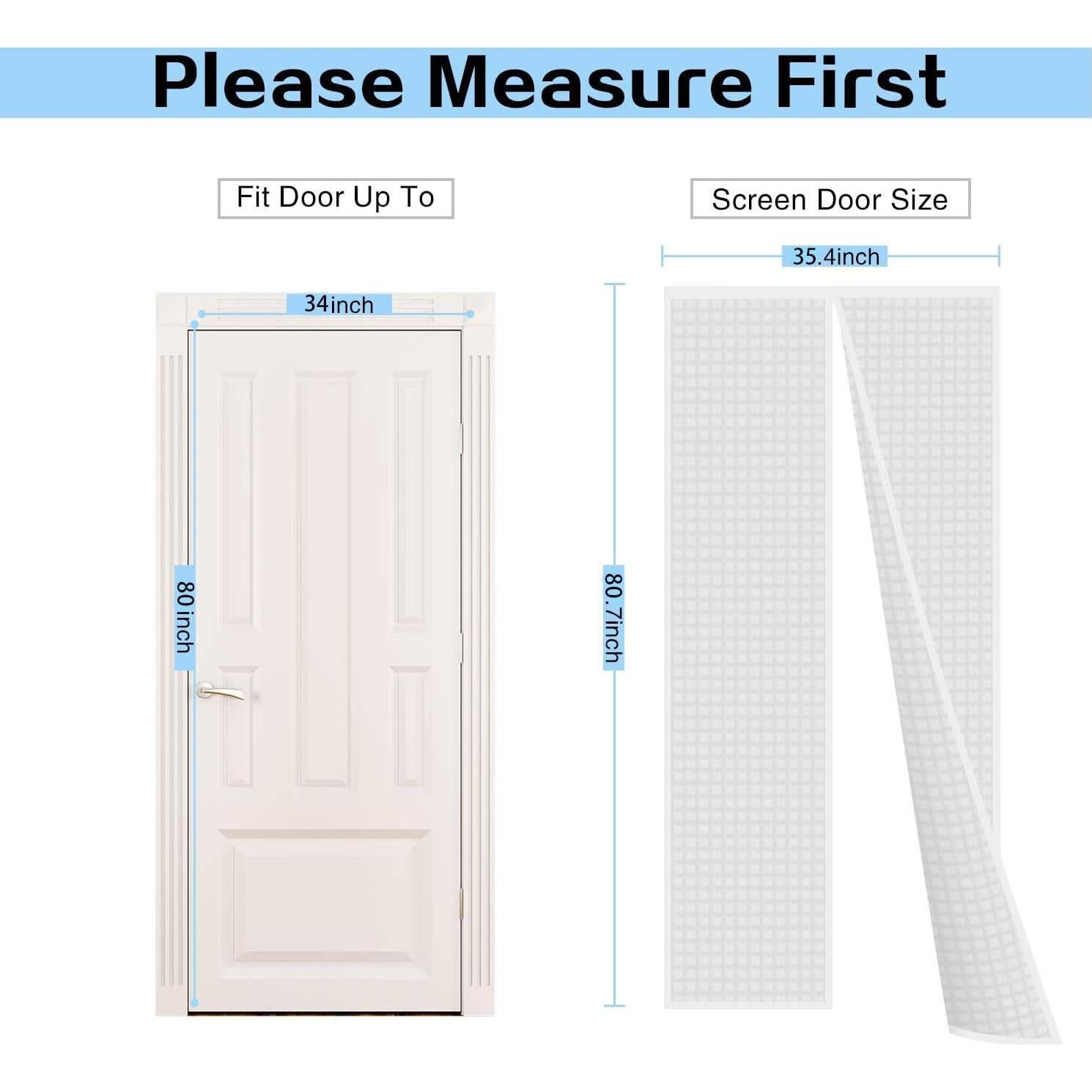 Cortina Aislante Magnética SANJIANKER 86.36x203.2 cm Blanca