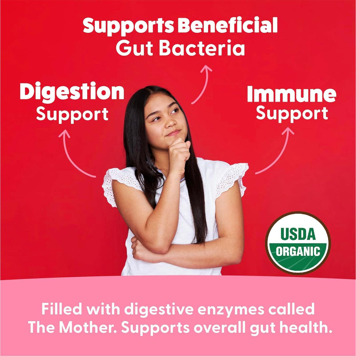 Gomitas de Vinagre de Sidra de Manzana Orgánico Feel Great 60 Unidades