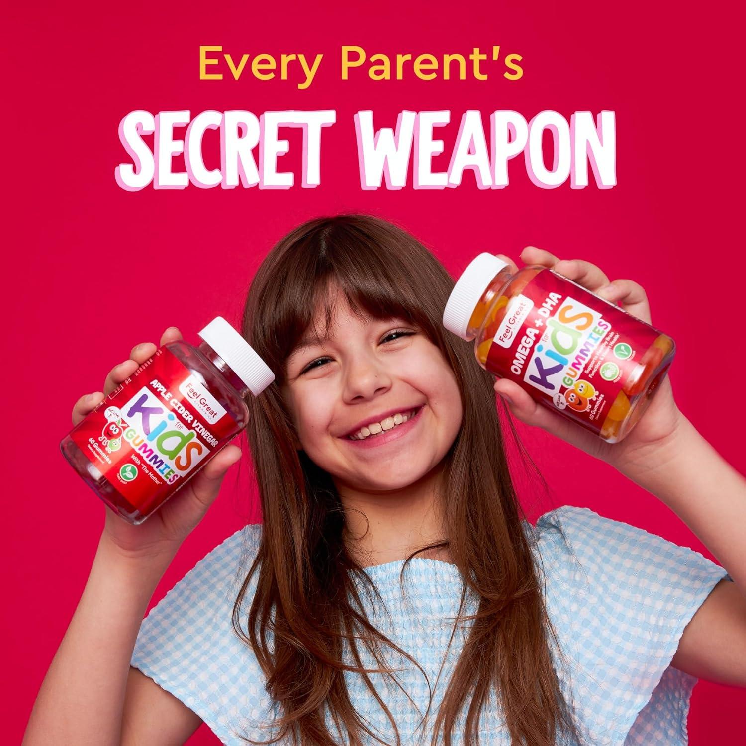 Gomitas de Vinagre de Sidra de Manzana Orgánico Feel Great 60 Unidades