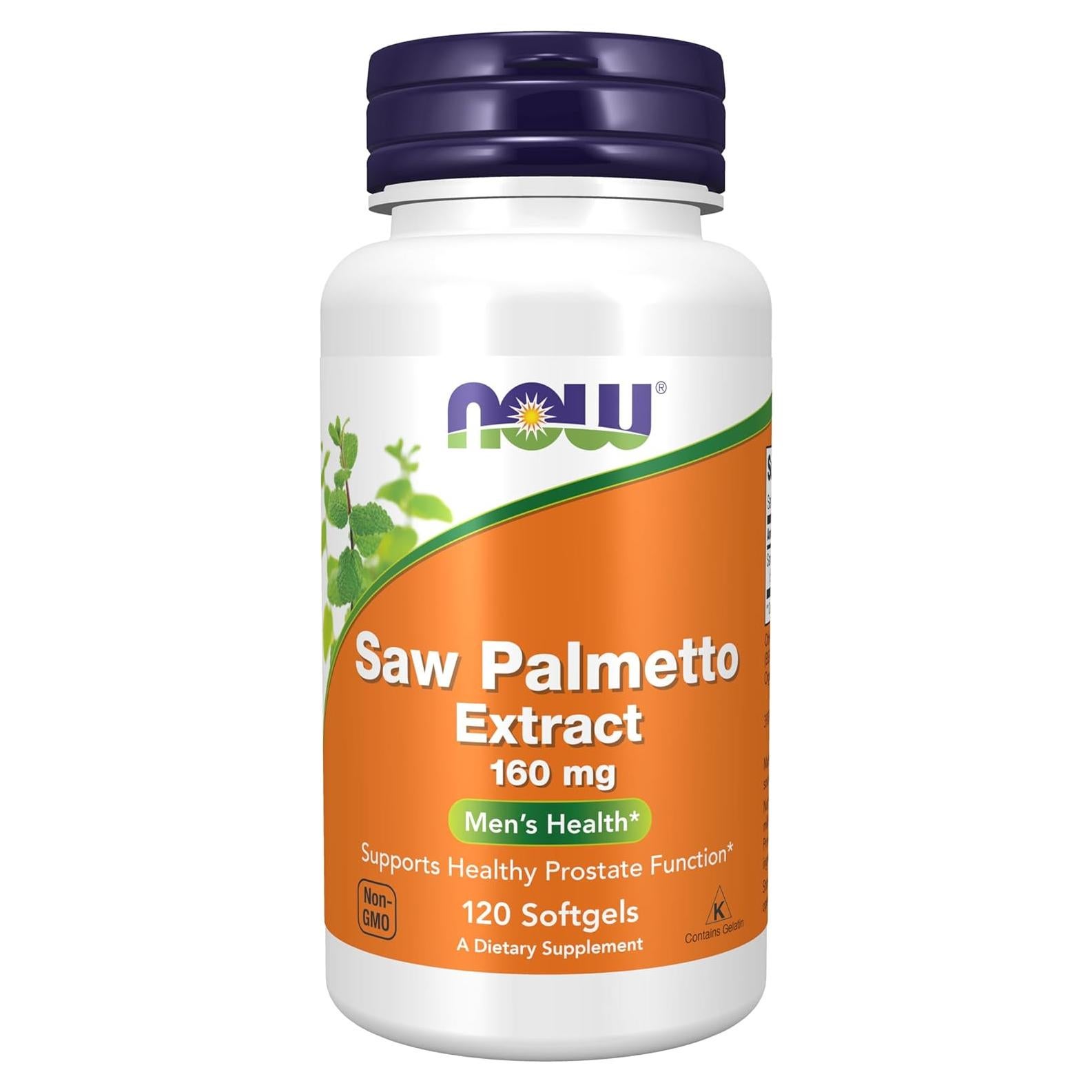 NOW Foods Extracto de Saw Palmetto 160 mg 120 Softgels