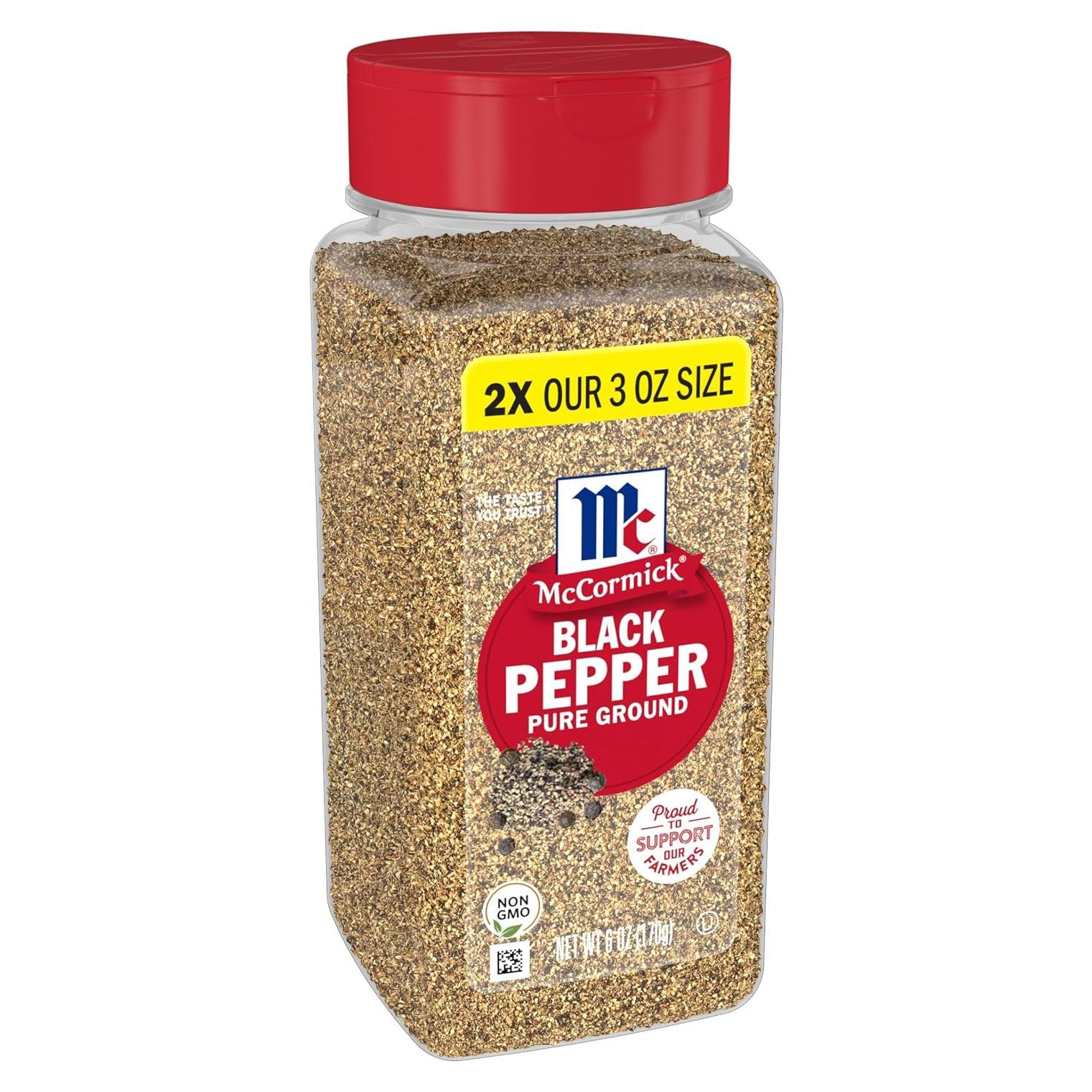 Pimienta Negra Molida McCormick 170 g - Sabor Intenso