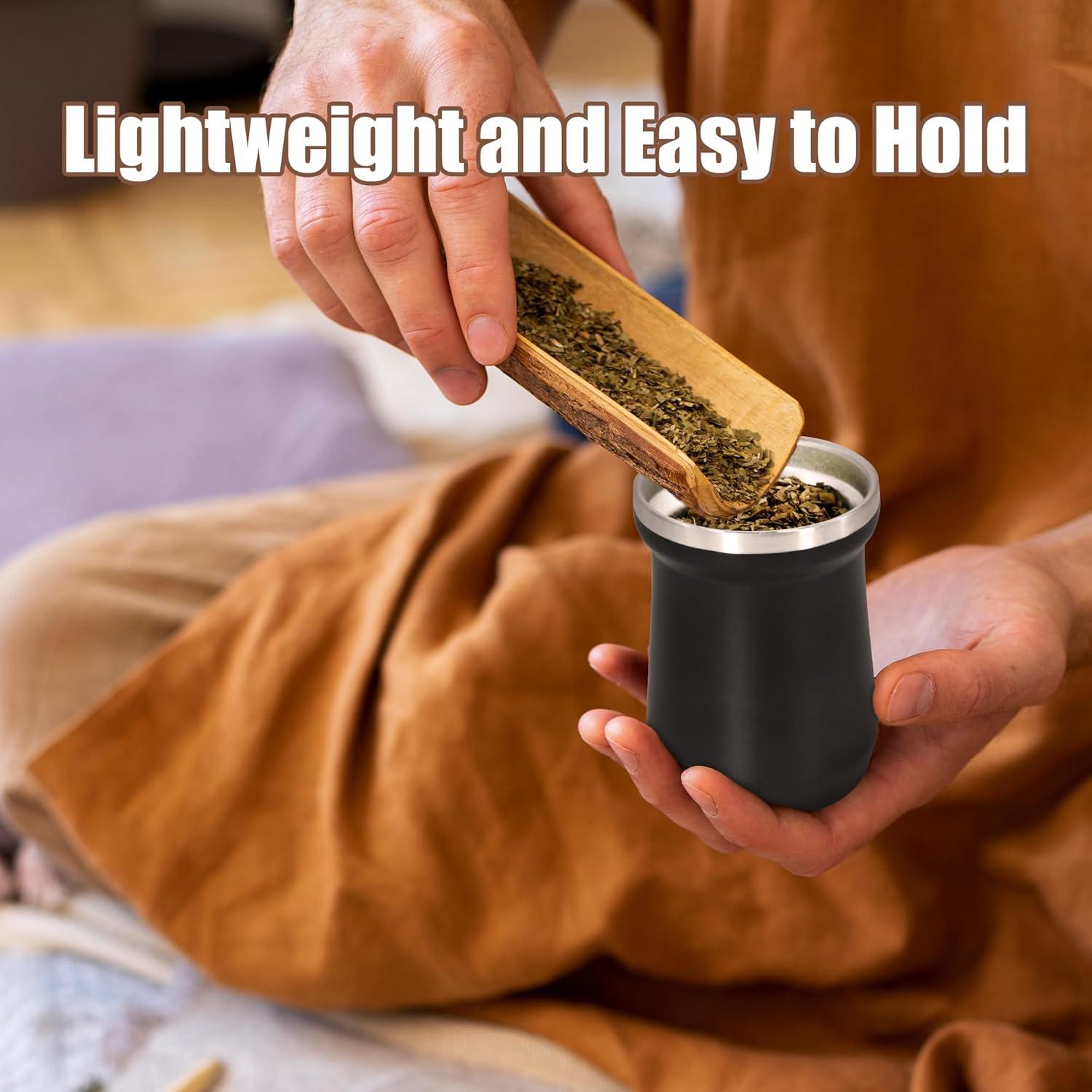 Taza de Yerba Mate AGH 148 ml Acero Inoxidable Doble Pared