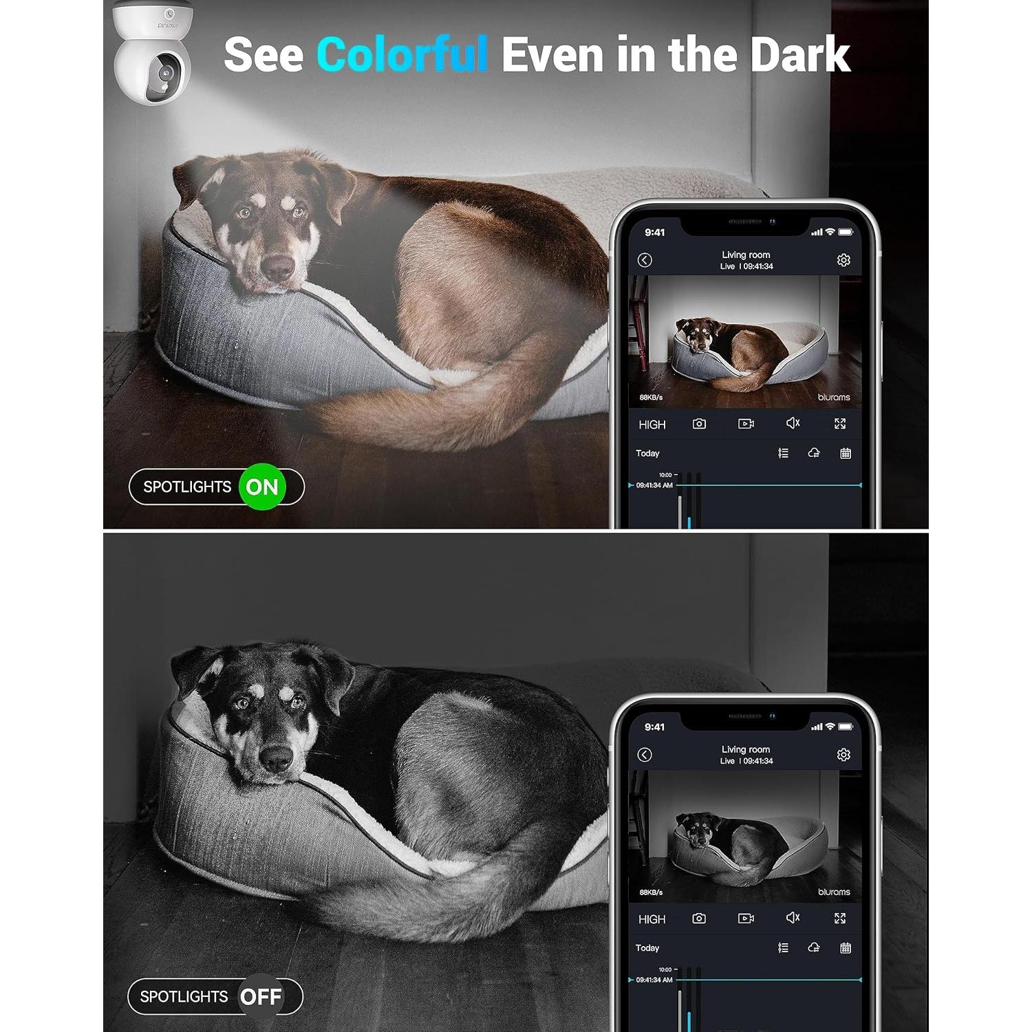 Cámara de Seguridad Blurams A31C 2K con Visión Nocturna