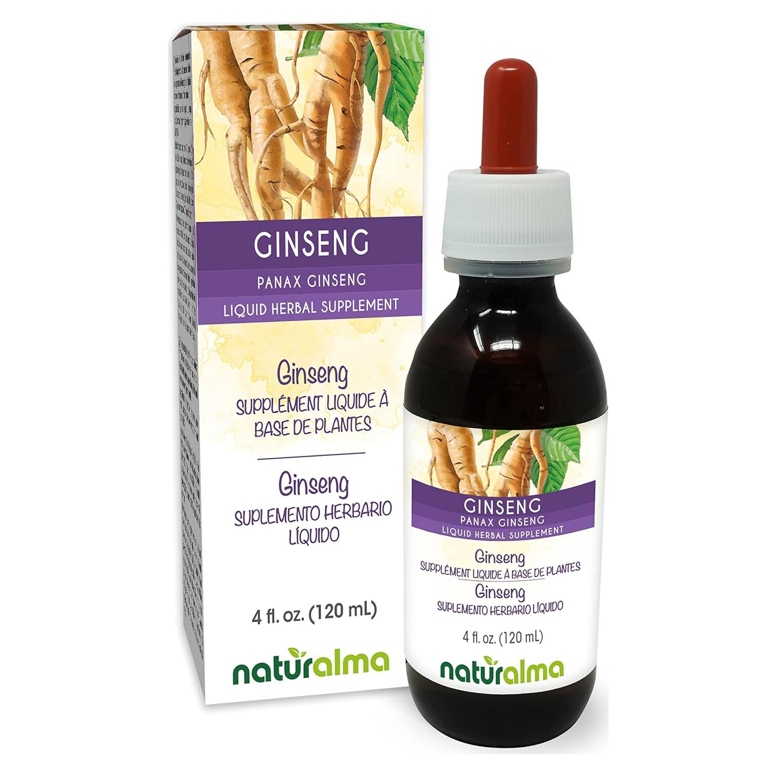 Tintura de Ginseng Panax Naturalma 118.29 ml Sin Alcohol