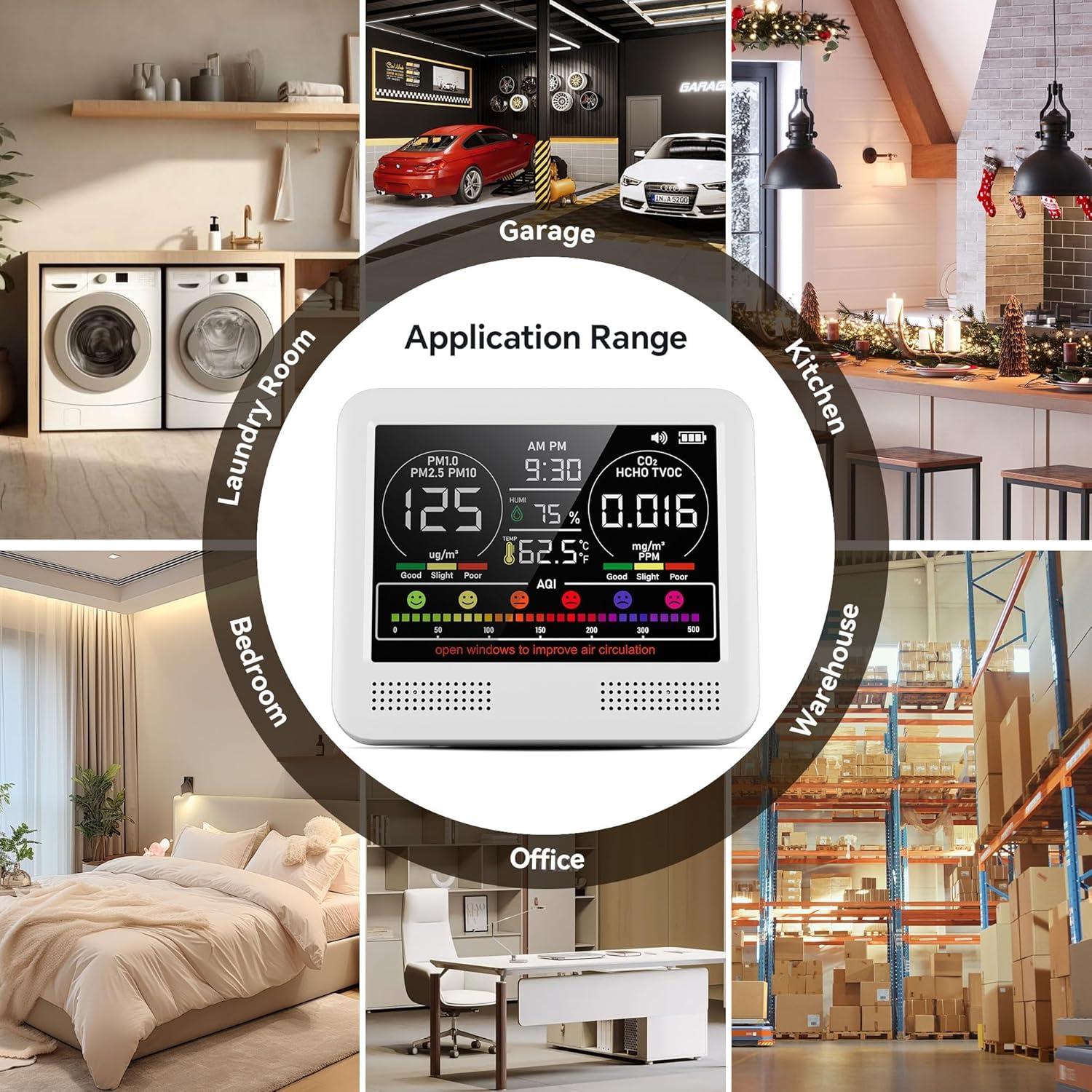 Monitor de Calidad del Aire 16-en-1 PERFORMANCE GURU Blanco