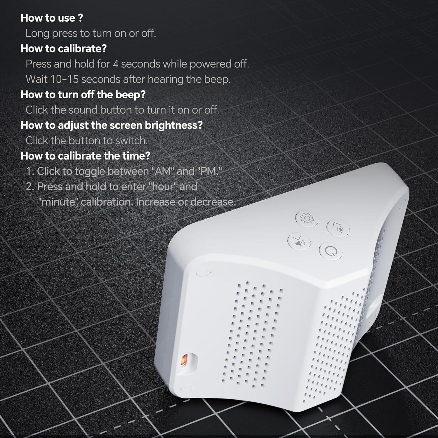 Monitor de Calidad del Aire 16-en-1 PERFORMANCE GURU Blanco