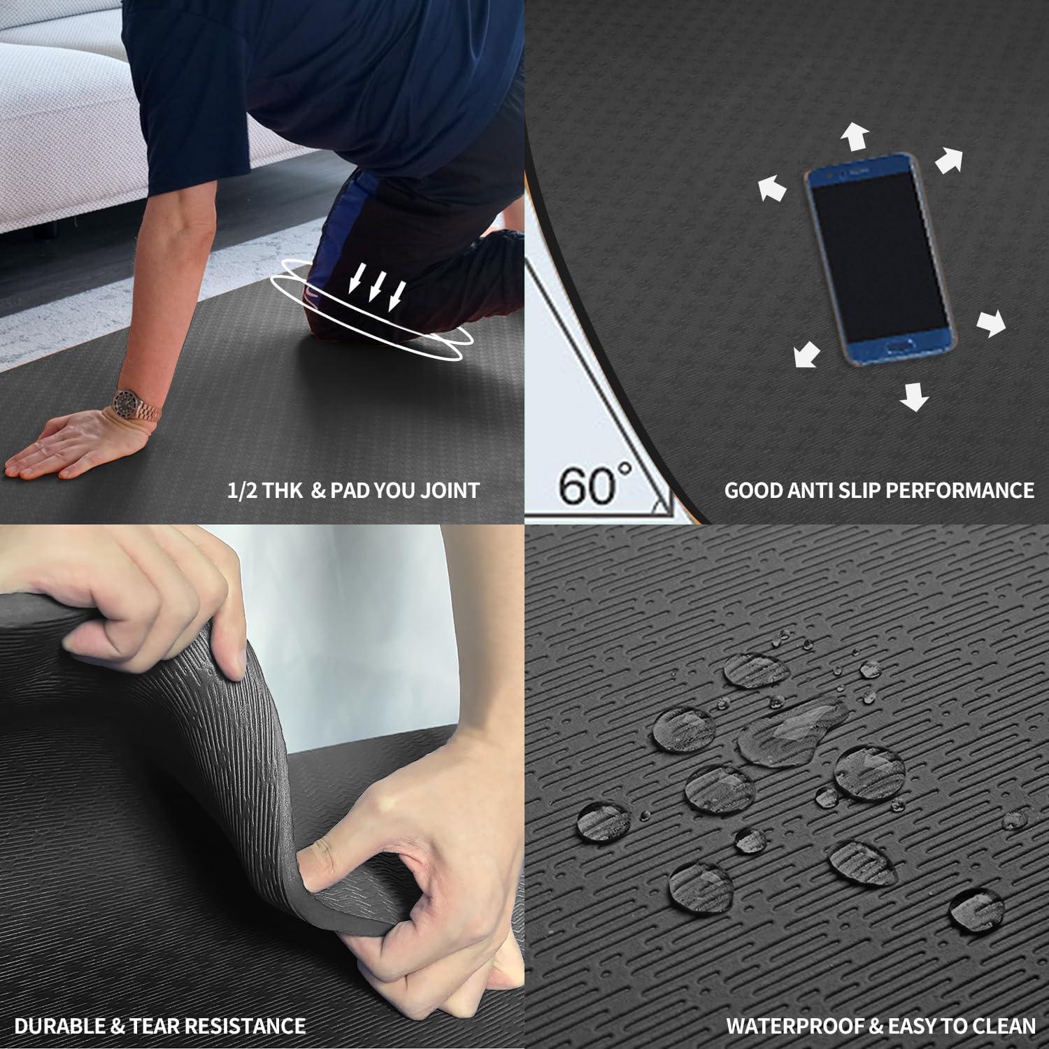 Alfombrilla de Yoga Hatha Yoga TPE 183x122 cm Antideslizante