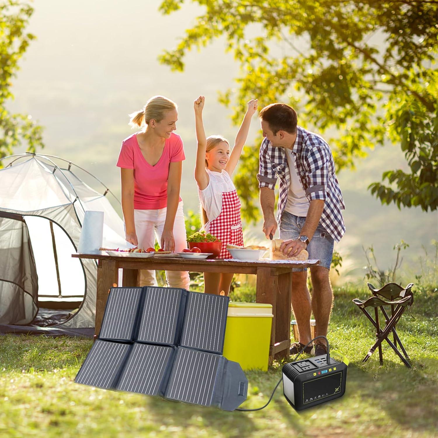 Panel Solar Plegable FlexSolar 60W USB-C QC3.0 Impermeable