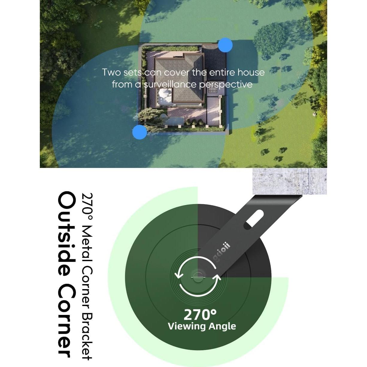 Soporte de Pared Gcioii para WYZE Cam Pan V3 - Protección Climas