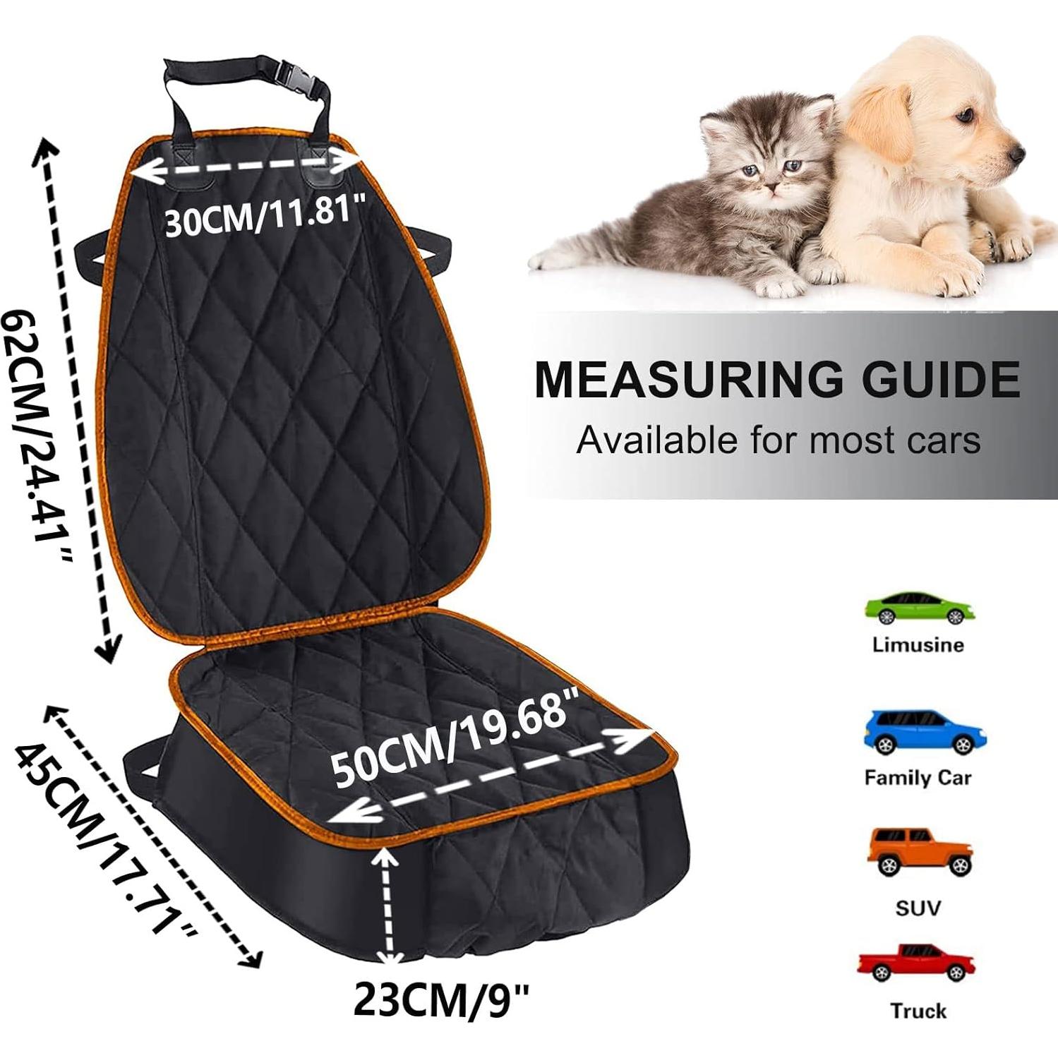 Cubierta de Asiento de Coche AsFrost Impermeable Naranja 50x45cm