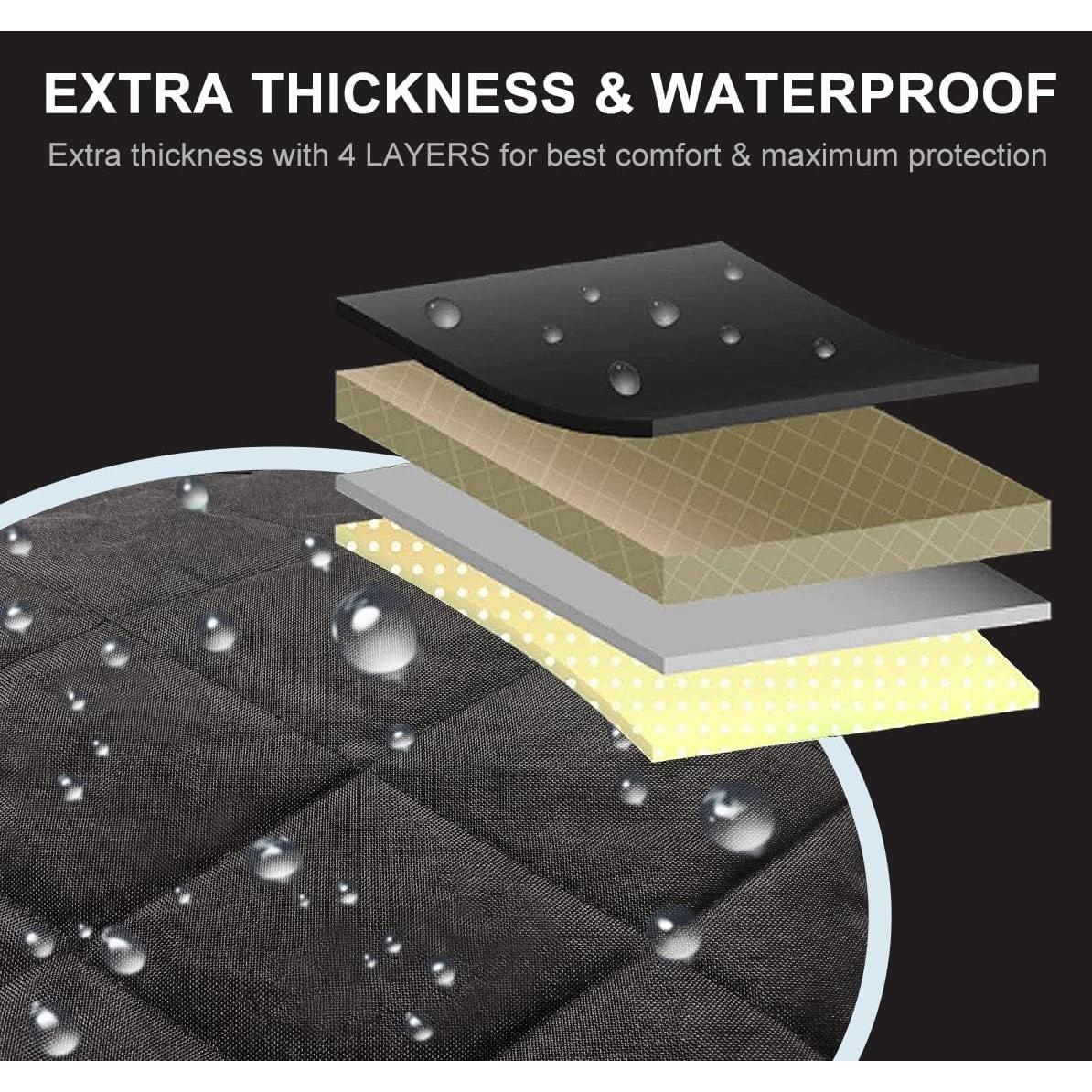 Cubierta de Asiento de Coche AsFrost Impermeable Naranja 50x45cm